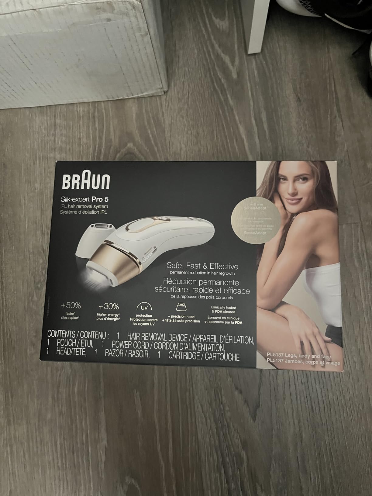 Braun IPL, Silk-Expert Pro 5, IPL Hair Removal for Women and Men, Permanent Laser Hair Reduction At-Home, 2 Heads, Pouch, IPL5137 customer photo 1