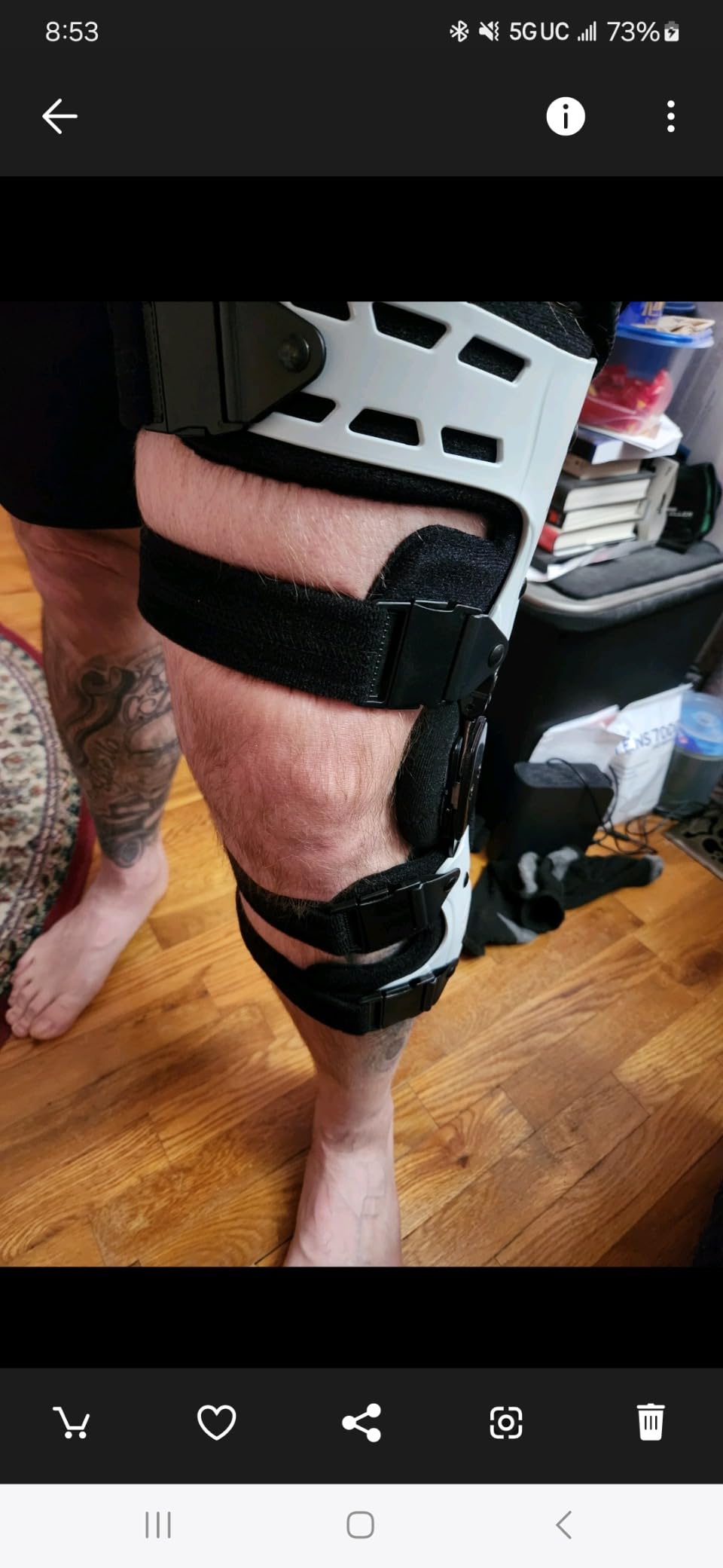 OA Unloader Knee Brace, Support for Arthritis Pain, Osteoarthritis, Cartilage Defect Repair, Avascular Necrosis, Bone on Bone Knee Joint Pain and Degeneration Medial Inside Right customer photo 2