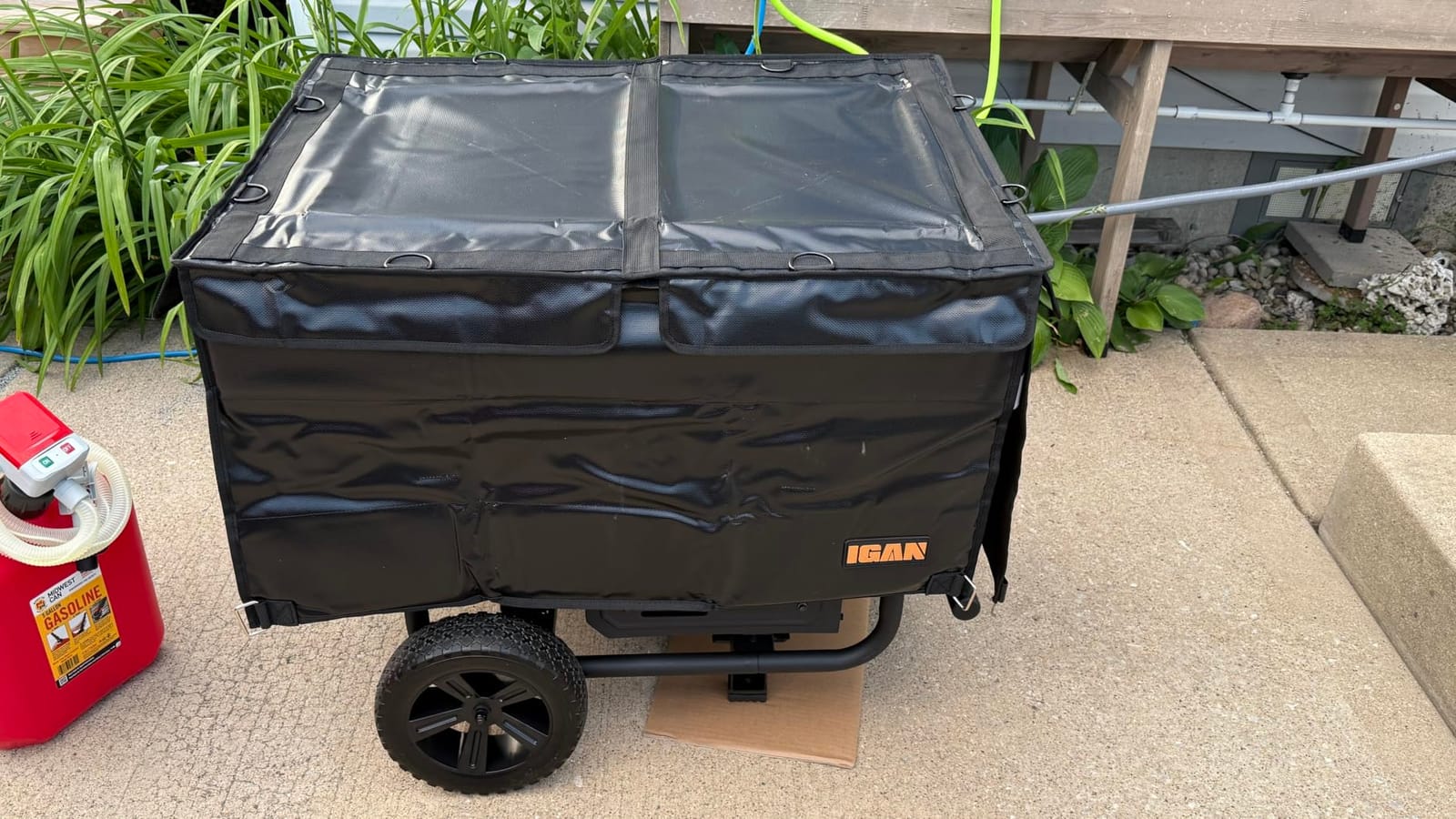 Generator Covers While Running for most 3500w-12000w Generators - Ultra Heavy Duty Generator Covers for Outside - Portable Waterproof Generator Cover, Generator Enclosure Outdoor, Black customer photo 1