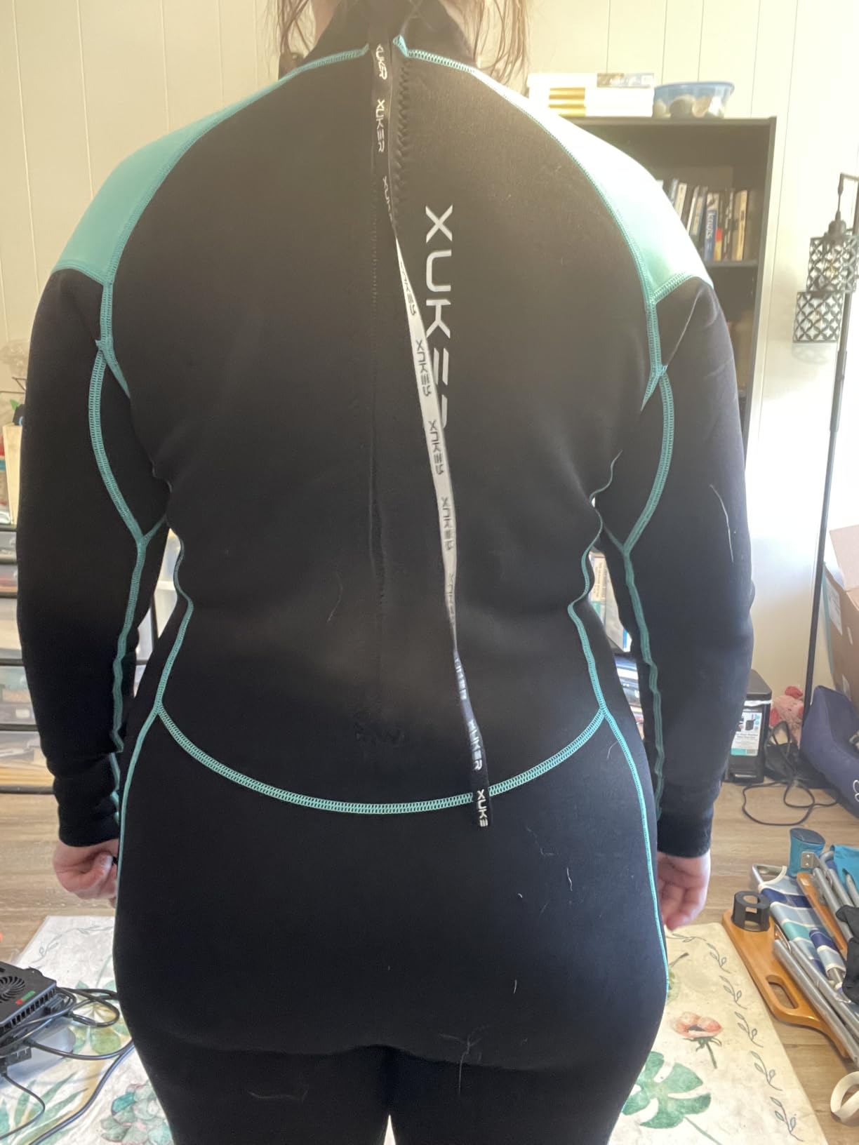 XUKER Women Men Wetsuit 2mm 3mm, Neoprene Wet Suits Front/Back Zip in Cold Water Full Body Dive Suit for Water Sports customer photo 1