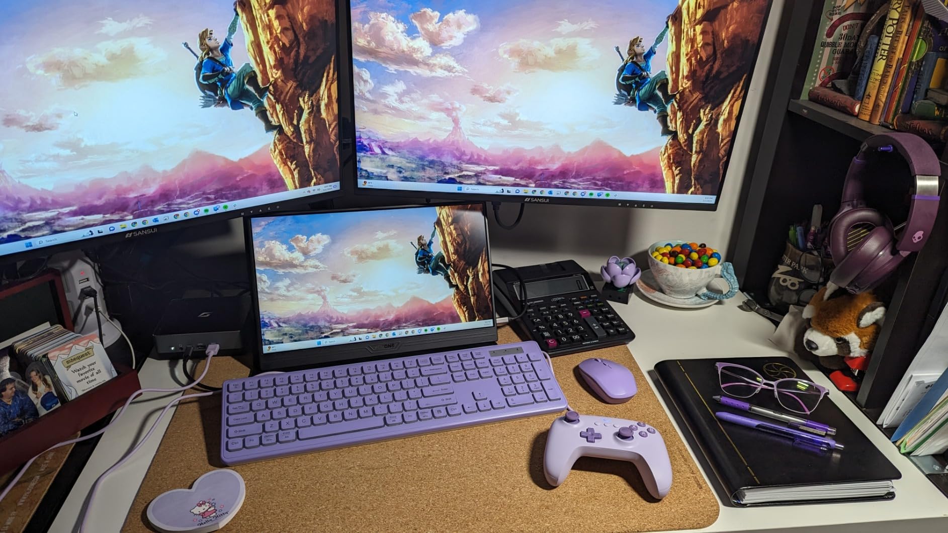 ErGear Dual Monitor Stand, Heavy Duty Adjustable Monitor Desk Mount for 2 Screens up to 32 Inches, Fully Adjustable Height, Tilt, Swivel, Rotate, Supports 17.6 lbs per Monitor Arm, Easy Installation customer photo 1