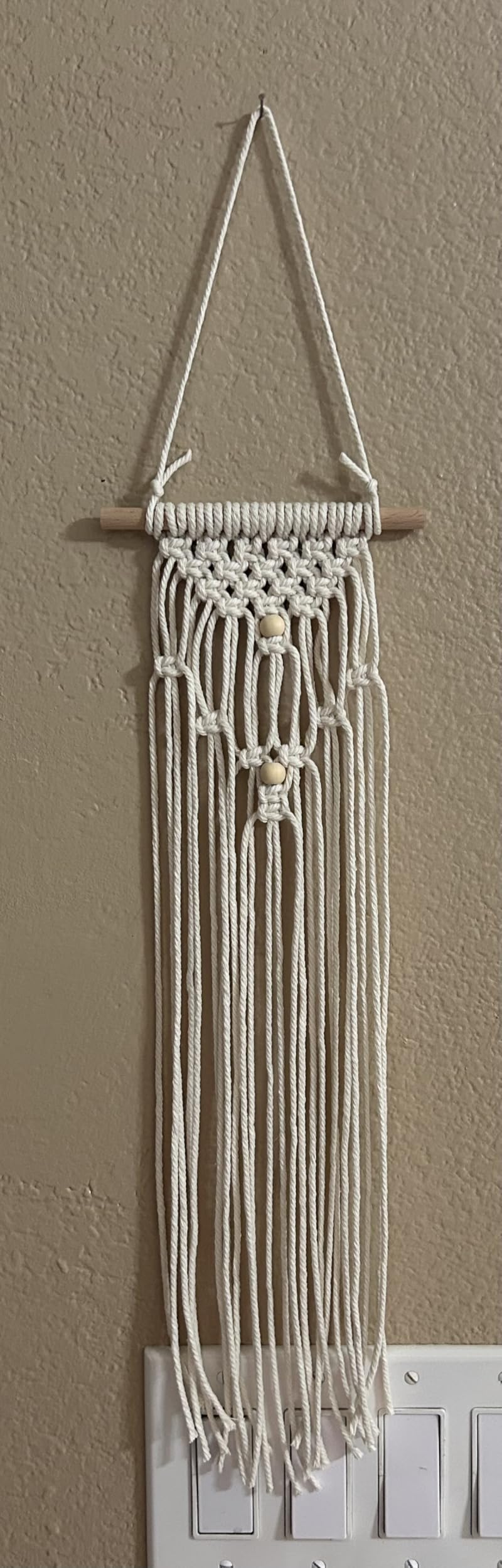 Easy Macrame Kits for Adults Beginners with Instruction Book | Supplier Wood Beads, Rings, Wooden Dowel for Macrame Plant Hangers, Boho Wall Hanging for Starters Christmas Crafts for Adults customer photo 2