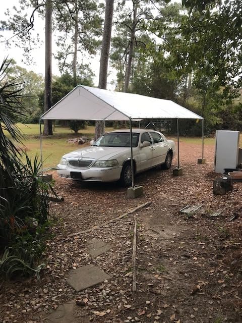 Outsunny 10'x20' Carport Outdoor Heavy Duty Galvanized Car Canopy White | Party Tent, Anchor Kit, 3 Reinforced Steel Cables customer photo 2