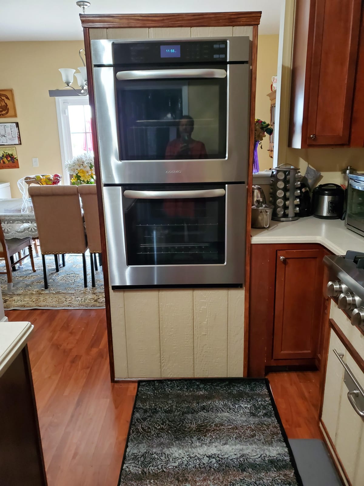 30 in. Haven Coll Double Electric Wall Oven, True Convection, Stainless | Cosmo COS-30EDWC Blue Porcelain, Self Clean Function, 7 Oven Functions, Digital Display, Interior Lighting customer photo 2