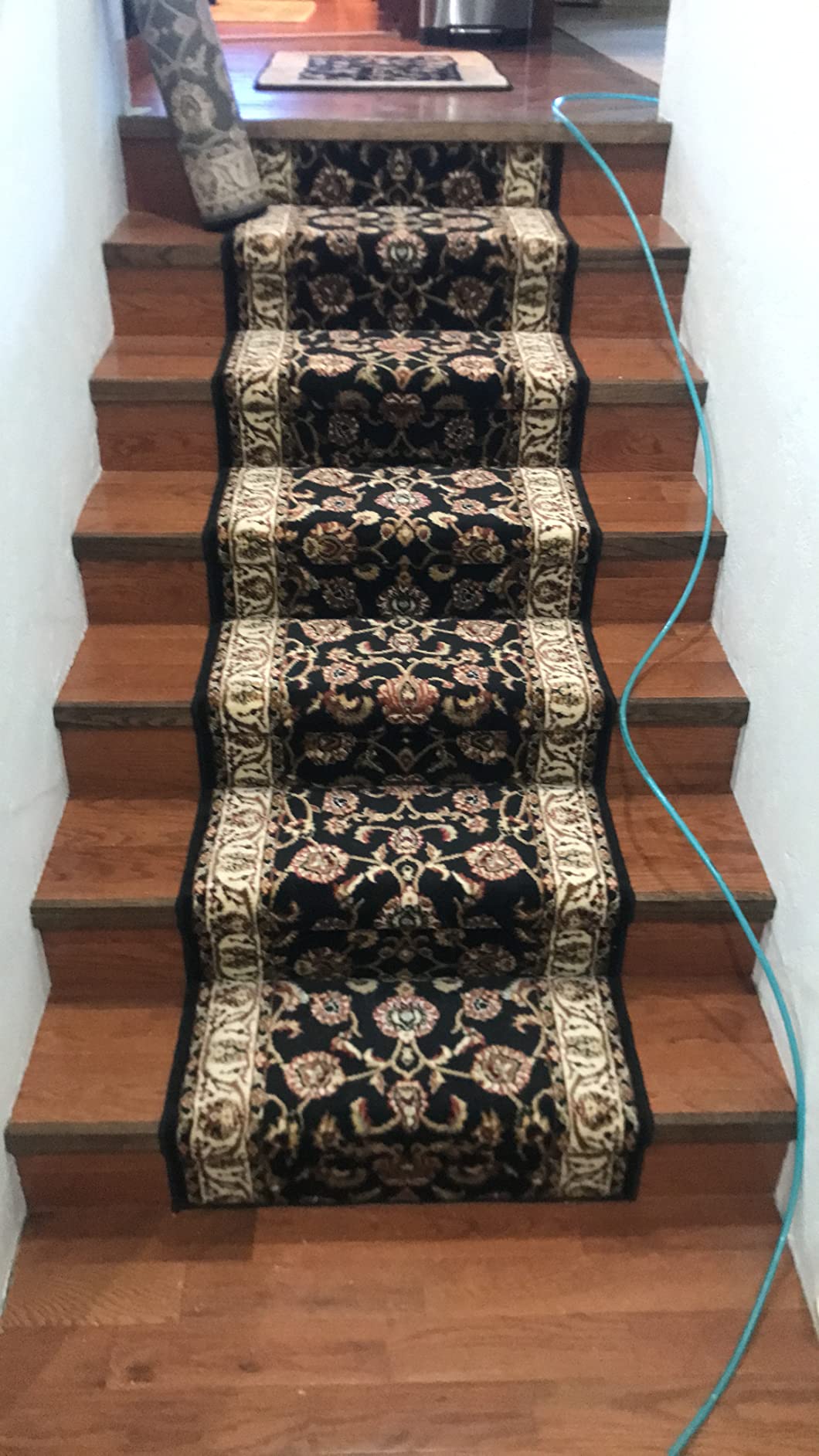 Well Woven Custom Size Hallway Stair Runner - Choose Your Custom Length - Noble Palace Red French European Traditional 27 Inch Wide x 13 Feet Long (27