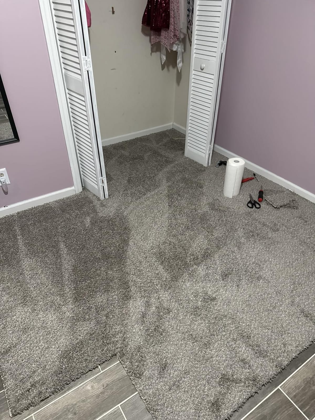 Smart Squares in A Snap Plush Carpet Tiles (10 Tiles, 388 Stonehenge) | Made in the USA, Premium 18x18 Peel and Stick Floor Tiles with Attached Padding - Seamless DIY Carpet Squares customer photo 1