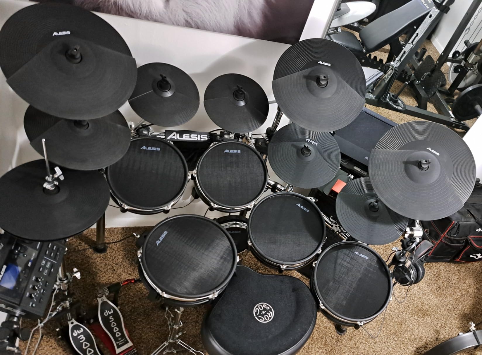 DW Hardware 3000 Series 2-Leg Hi-Hat Stand (DWCP3500TA), Chrome customer photo 2