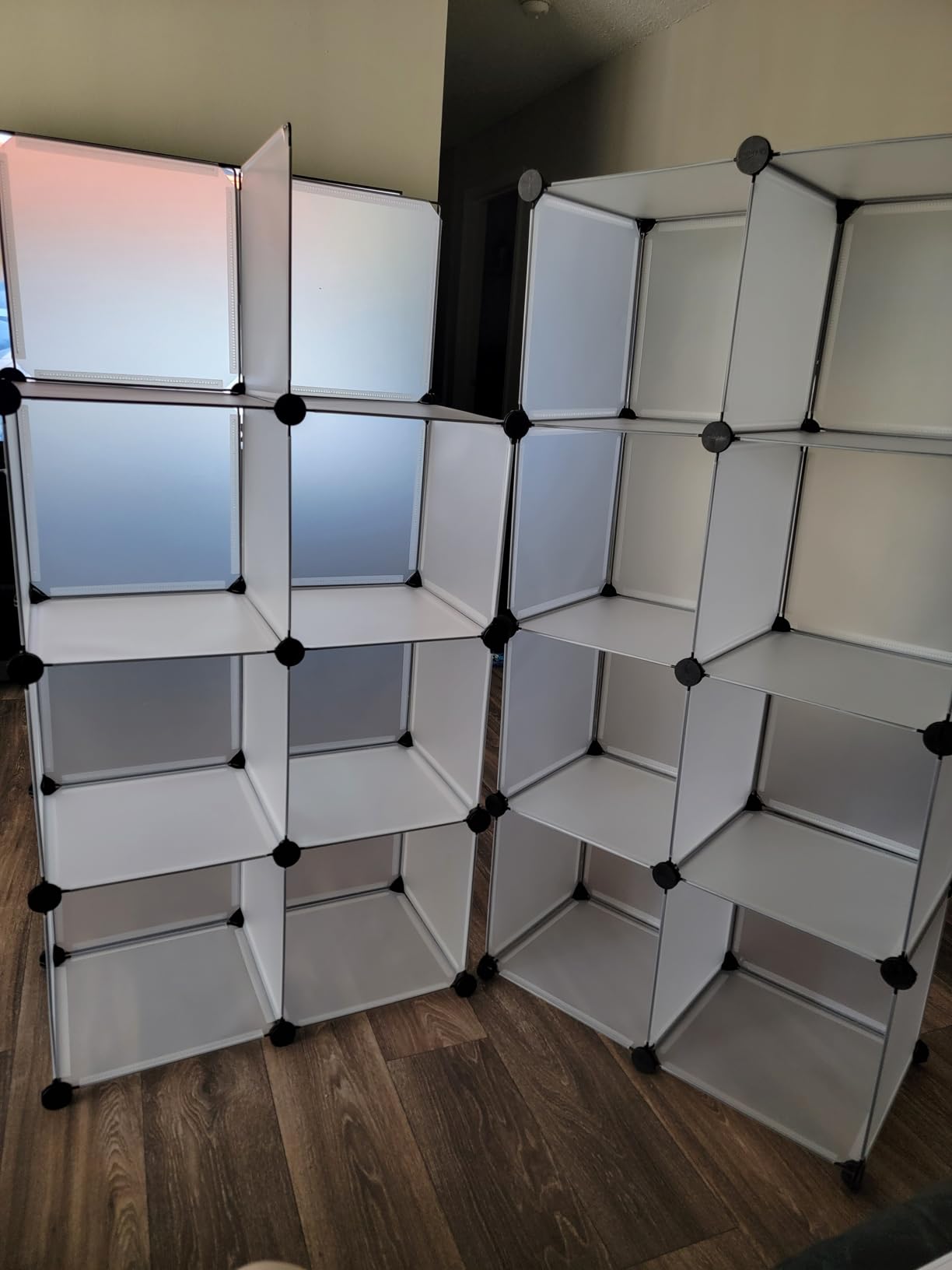 C&AHOME 16 Cube Storage Organizer Cube Shelves Units Storage Cubes, Black | Plastic DIY Closet Organizer, Stackble Modular Closet Storage Shelves Ideal for Home, Bedroom customer photo 1