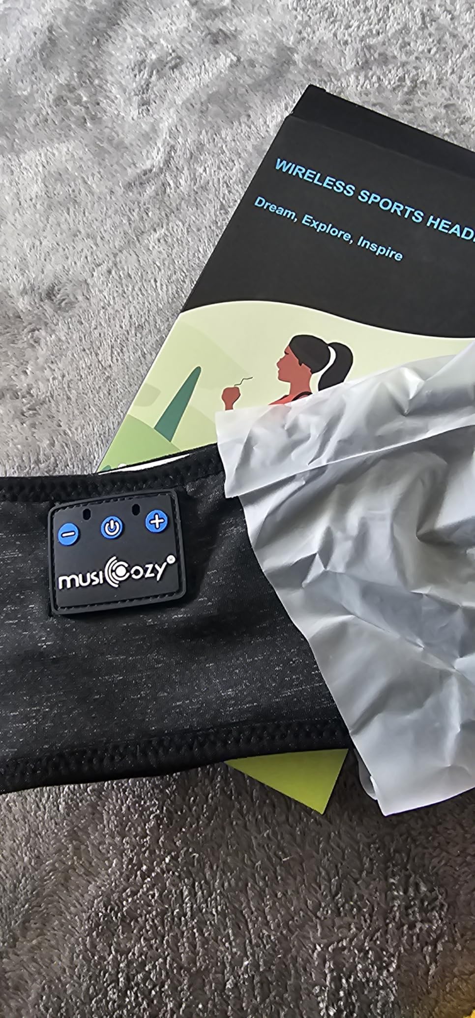 MUSICOZY Sleep Headphones Bluetooth 5.4 Headband, Wireless Earphones Music Sleep Earbuds Sleeping Eye Mask with HD Stereo Speakers for Workout Running Travel Yoga, Ideal Gifts for Men Women Mom Dad customer photo 2
