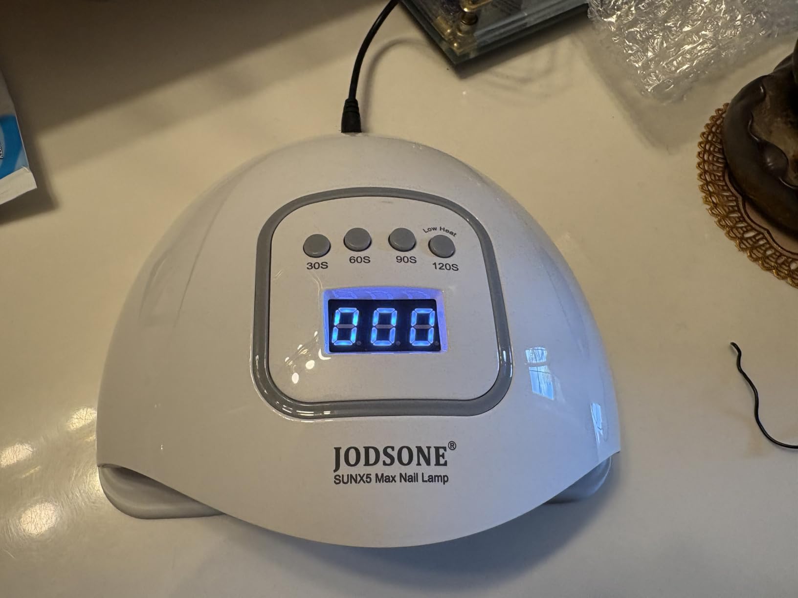 JODSONE U V LED Nail Lamp, Nail Dryer for Gel Polish, Led Light with Automatic Sensor & 4 Timers customer photo 1