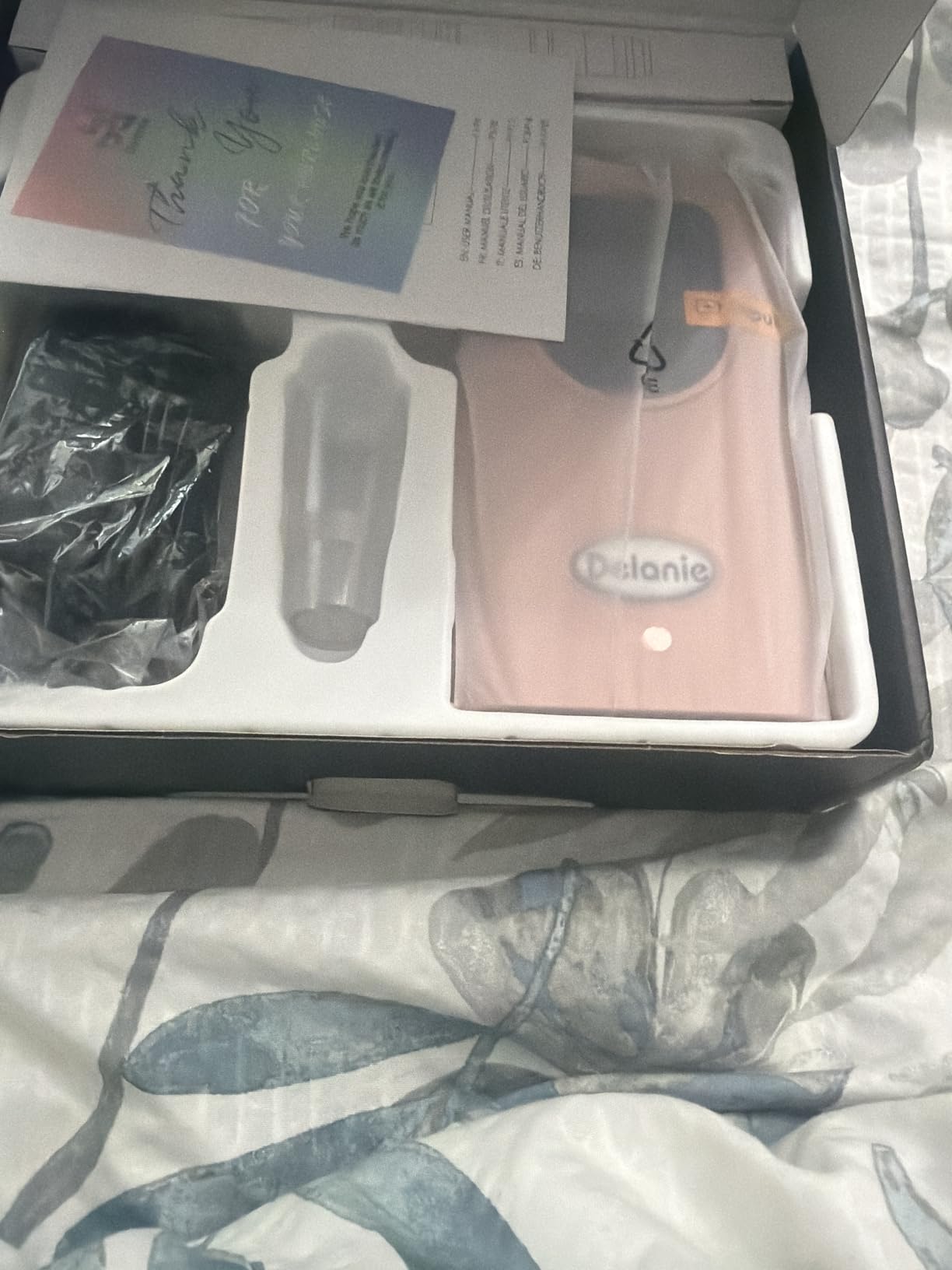 Delanie Professional Nail Drill High Torque 35000 RPM Rechargeable Portable Electric Nail File Filer for Acrylic Gel with Cuticle Bits, Salon Manicure Tool, Purple customer photo 2
