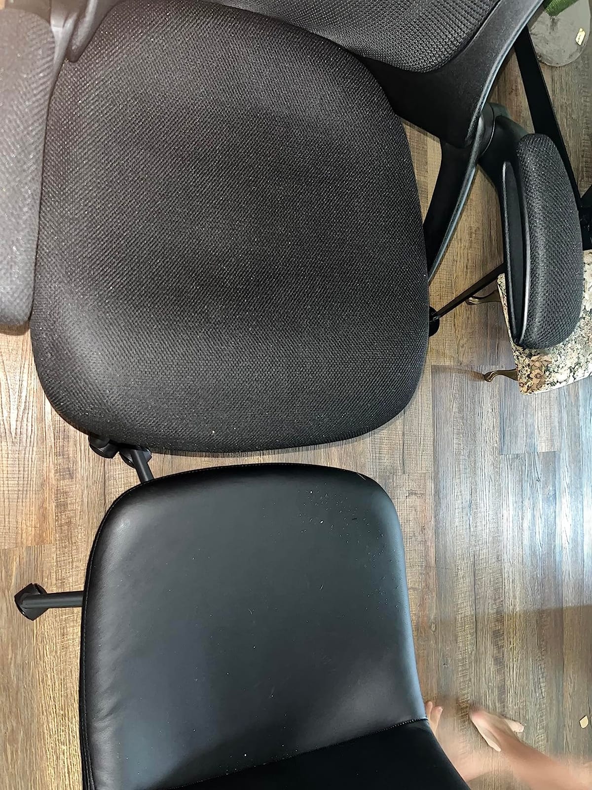 HYLONE Drafting Chair Tall Office Chair High-Back Mesh Standing Desk Stool with Adjustable Footrest Ring and Flip-Up Arms Black customer photo 2