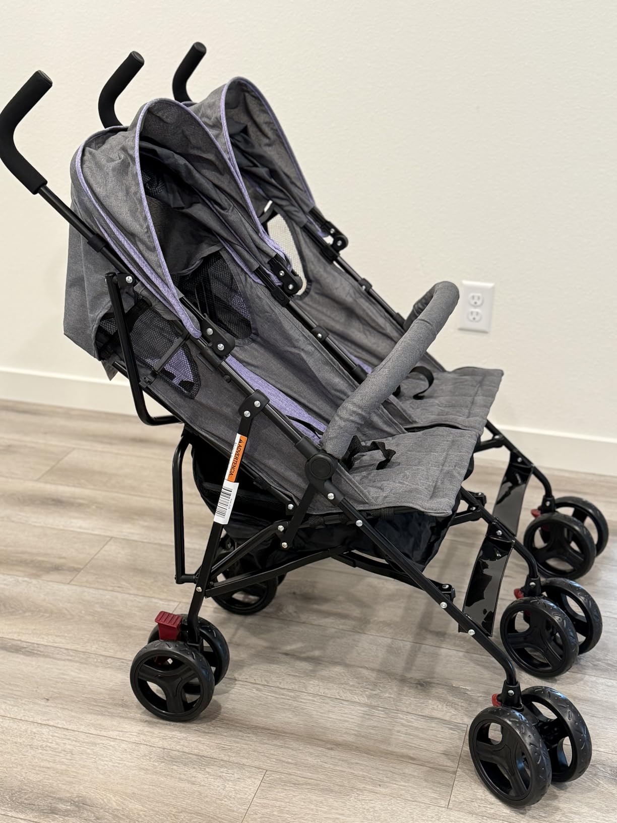 Dream On Me Volgo Twin Baby Stroller, Lightweight Side-by-Side Double Umbrella Stroller customer photo 2
