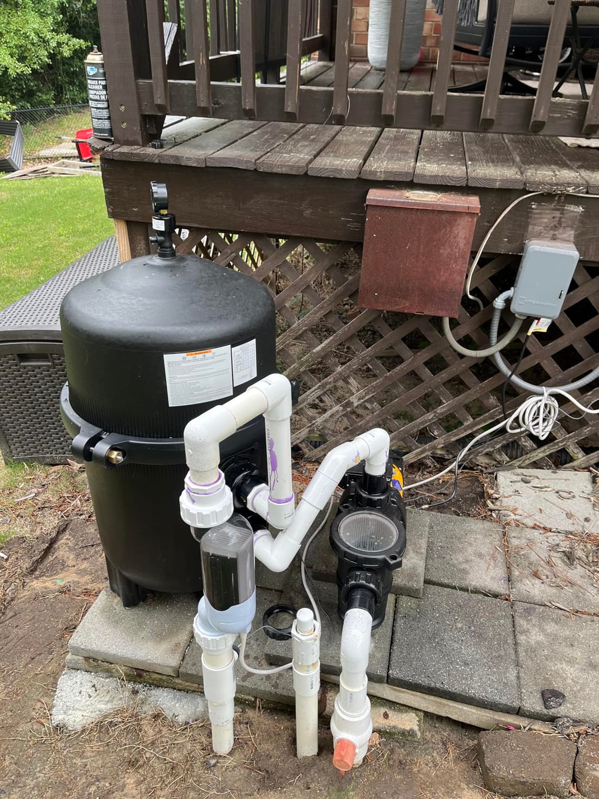 XtremepowerUS 425 Sq. Ft. Swimming Pool Cartridge Filter, 4-Element High Flow Filter System for In-Ground & Above Ground Pools & Spas, 2-Inch Ports, Heavy-Duty Pool Water Filtration customer photo 1