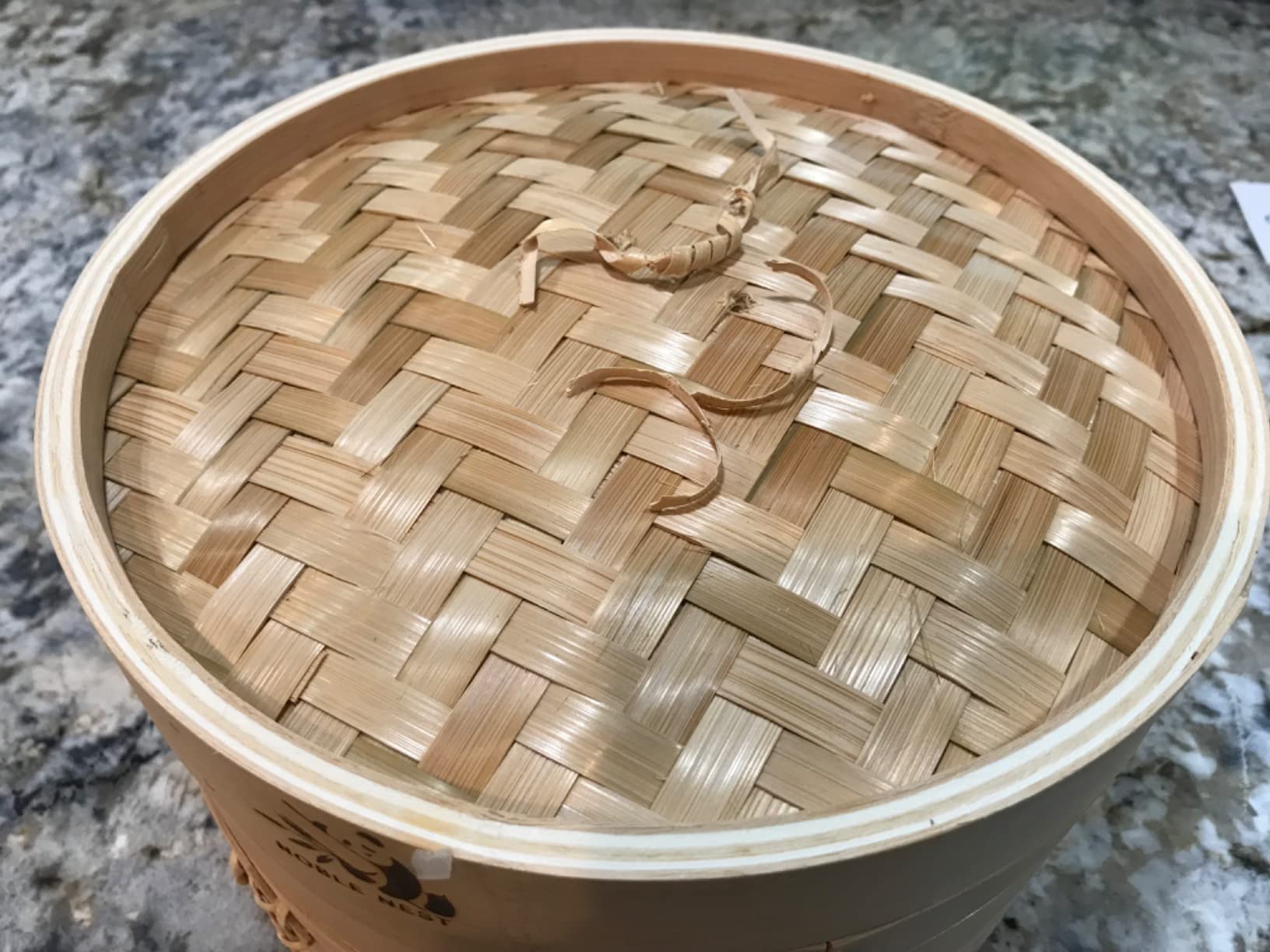 Bamboo Steamer Basket - Cook Delicious Meals with Authentic Flavor at Home | 12 Inch, 2 Tiers + 50 Liners, Chopsticks and Sauce Dish - Steam Family Portions of Dumplings, Bao and Vegetables at Once customer photo 1