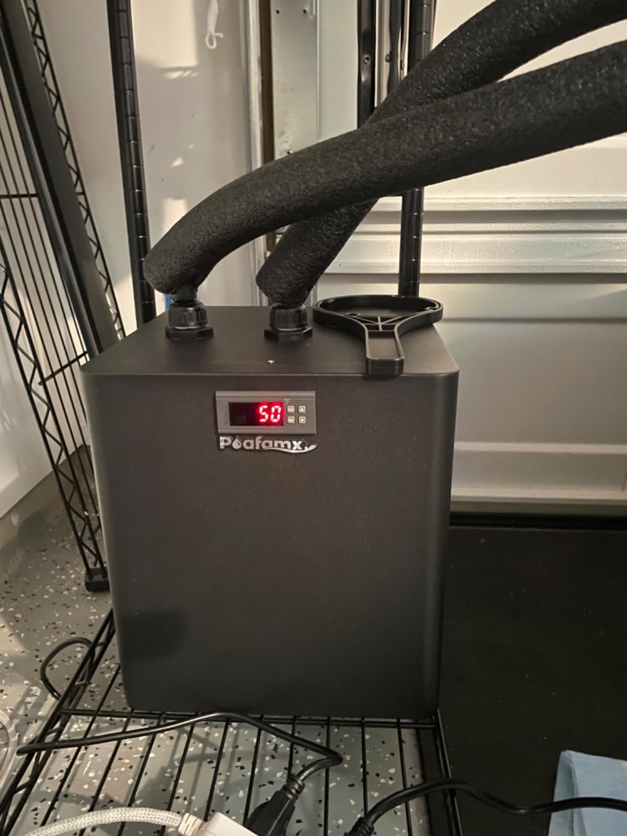 Poafamx 1/3 HP Aquarium Chiller, Quiet Fish Tank Water Chiller 40-80 Gal | Energy-Saving Aquarium Cooler with Pump & Tubing for Large Saltwater Freshwater Axolotl Coral Reef Hydroponic Systems customer photo 2