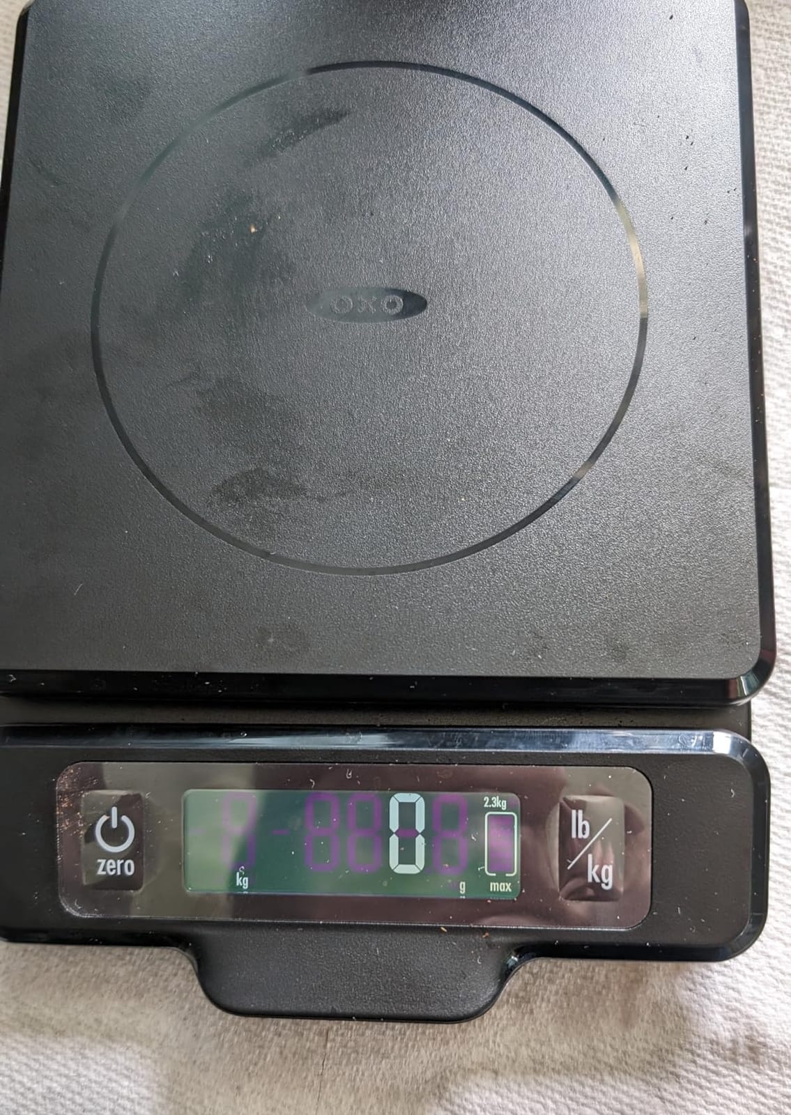 OXO Good Grips 5-lb Kitchen Scale with Pull-Out Display, Black | Measures in 1/8 oz and 1 g Increments, Tare Function, Easy to Read Display, Ideal for Baking, Portioning, & Meal Prep customer photo 2