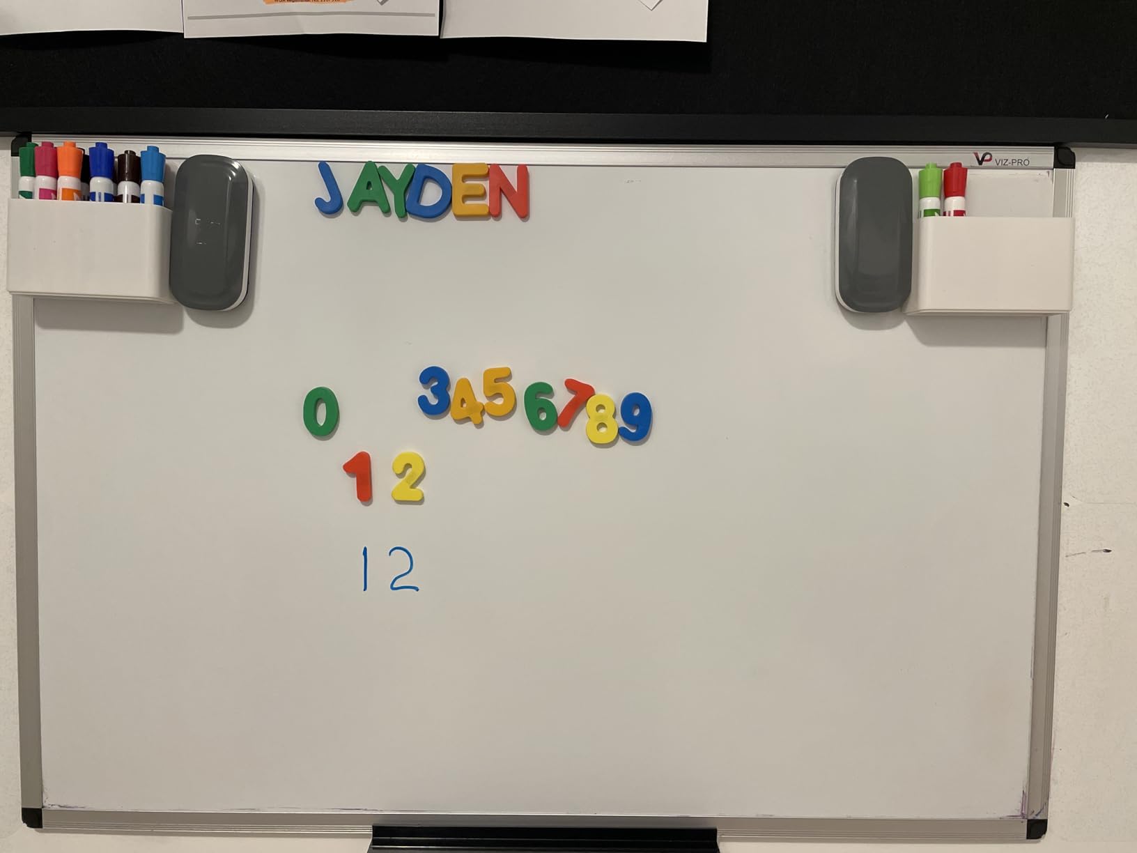 VIZ-PRO Dry Erase Board/Magnetic White Board, 48 X 32 Inches, Silver Aluminium Frame customer photo 2