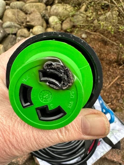 RVMATE 30 Amp 30 Feet RV Lockable Power Extension Cord | TT-30P to L5-30R, Easy Plug-in Handle, LED Indicator, 10 AWG, ETL Listed customer photo 1