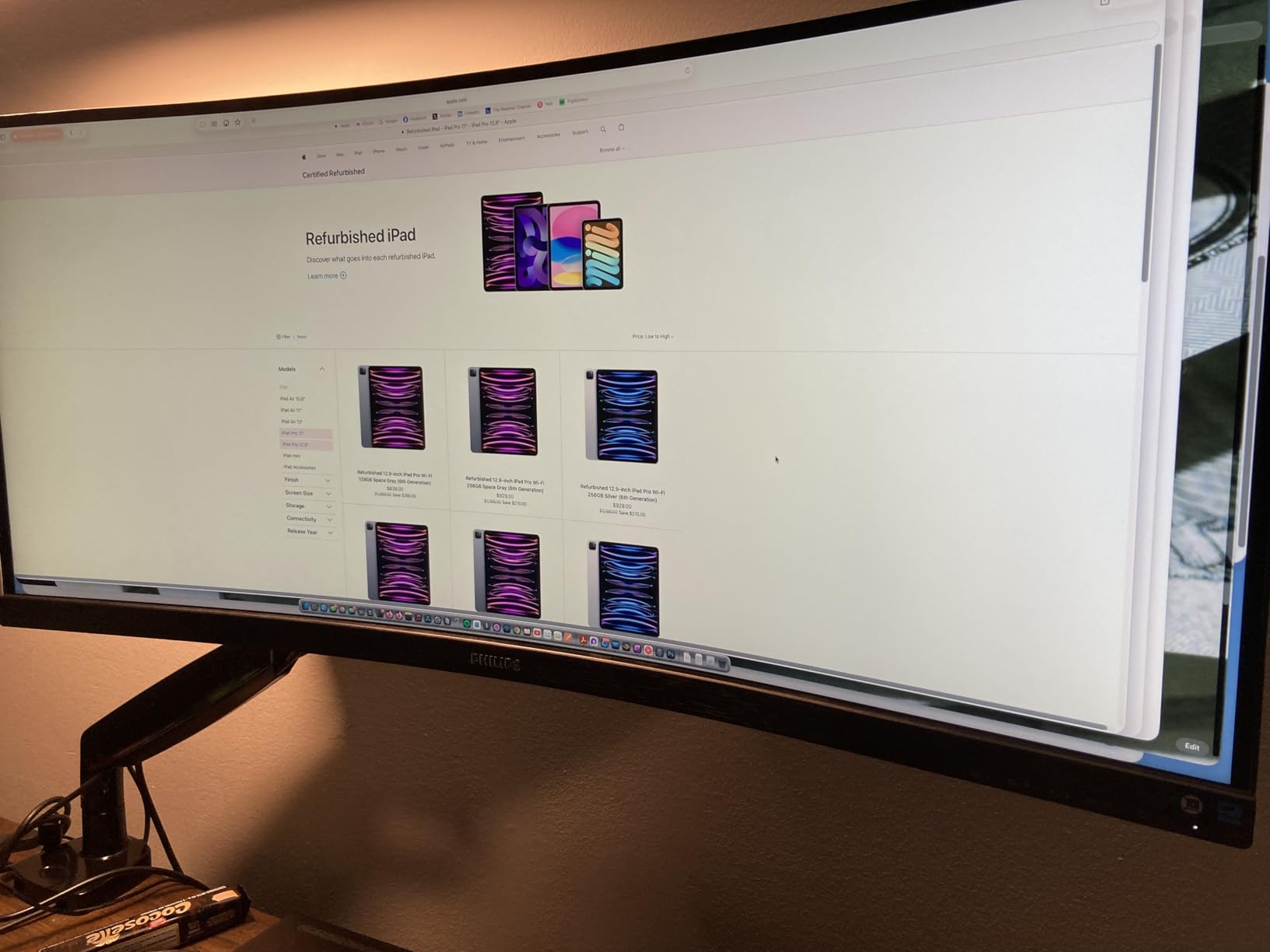 Philips 34 Inch Curved Computer Monitor UWQHD 100Hz USB-C PD VA, 346E2CUAE | 3440x1440 Monitor, HDMI, DP, USB 3.2 Hub, Built-in Speakers, Height Adjust, Adaptive Sync, 4yr Advance Replacement Warranty customer photo 2