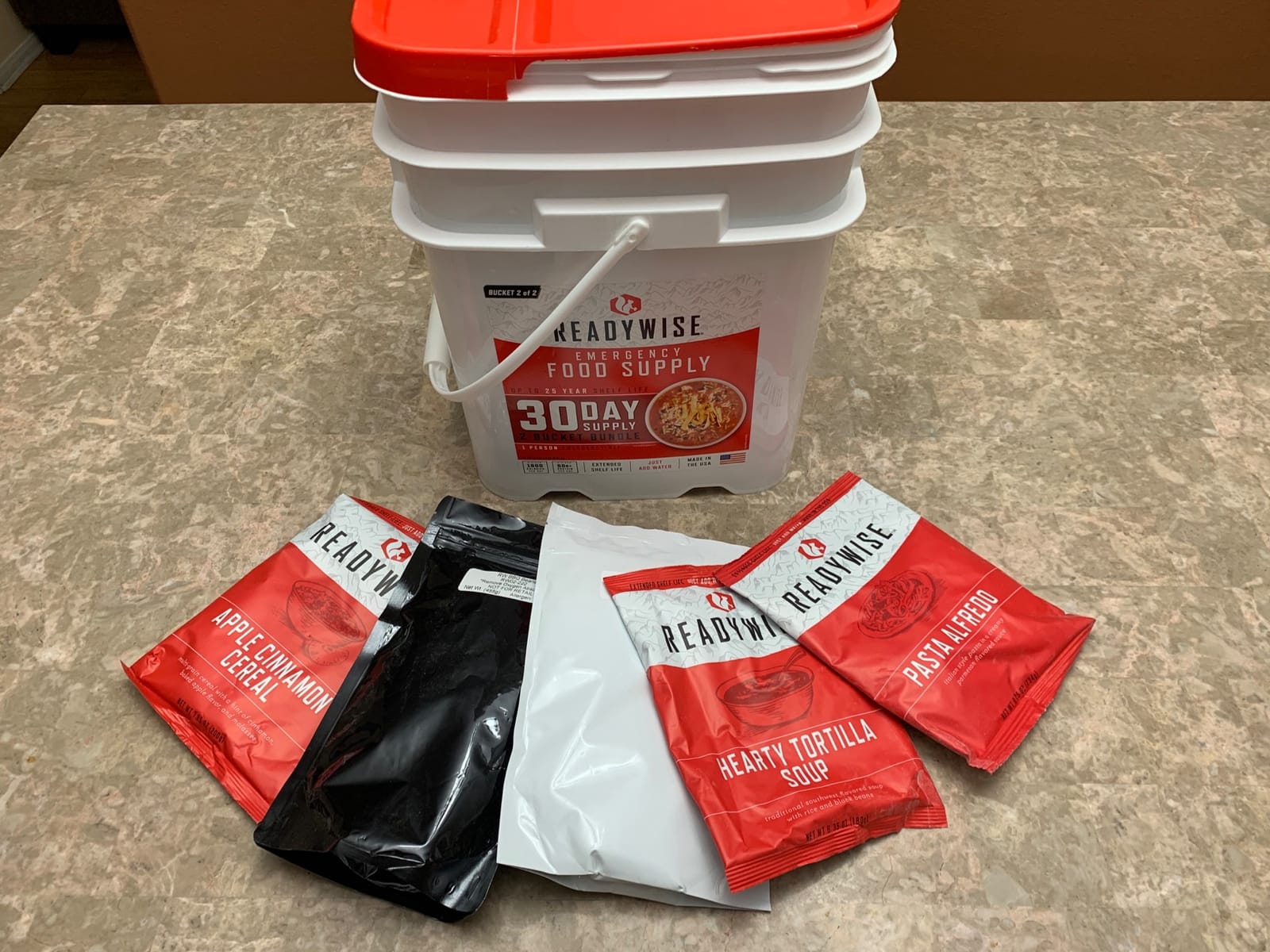 ReadyWise Emergency Survival Food Supply Protein Bucket, 296 Servings customer photo 2