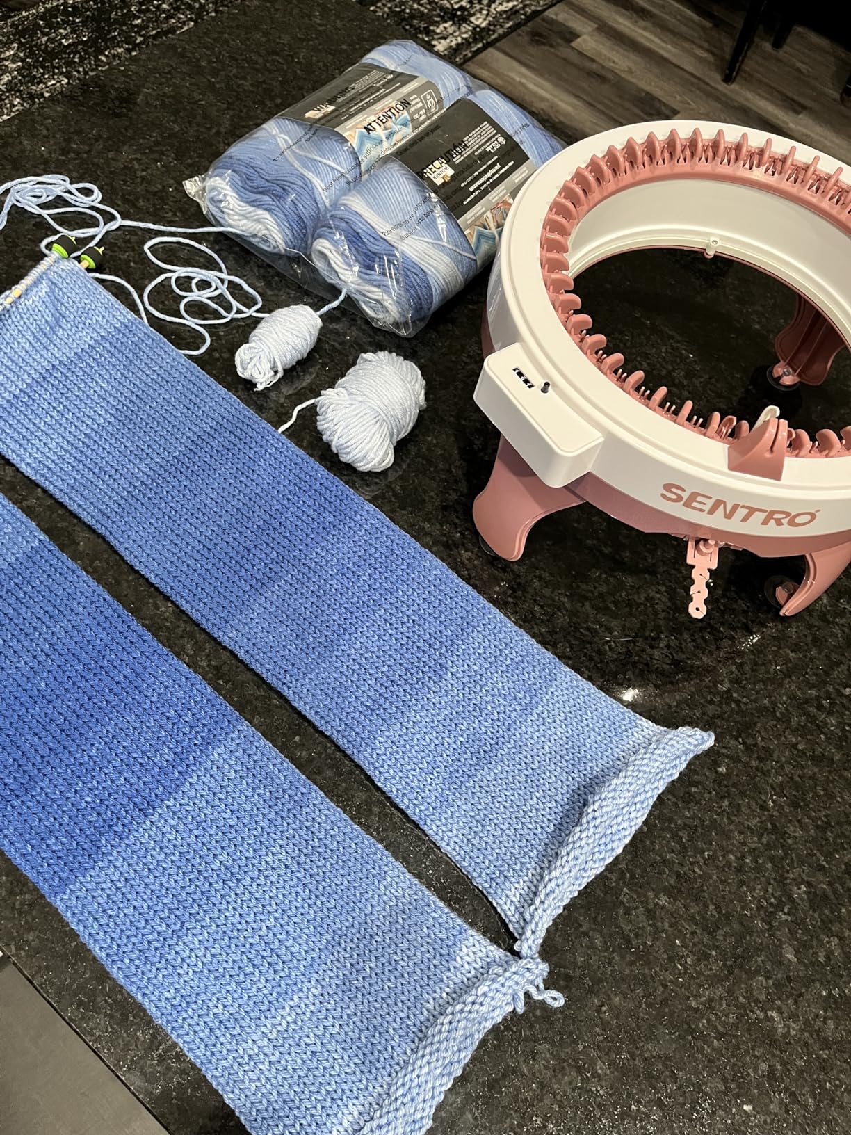 FYGAIN SENTRO Knitting Machine 40 Needles, Automatic Circular Knitting Crochet Machine for Kids/Adults customer photo 2