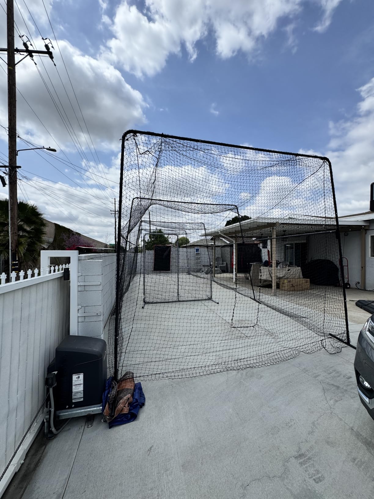 40 Foot Collapsable Batting Cage, Perfect Baseball Batting Cage, Softball Batting Cage, Complete Package with Frame and Netting. Freestanding Portable Batting Cage for Backyard customer photo 2
