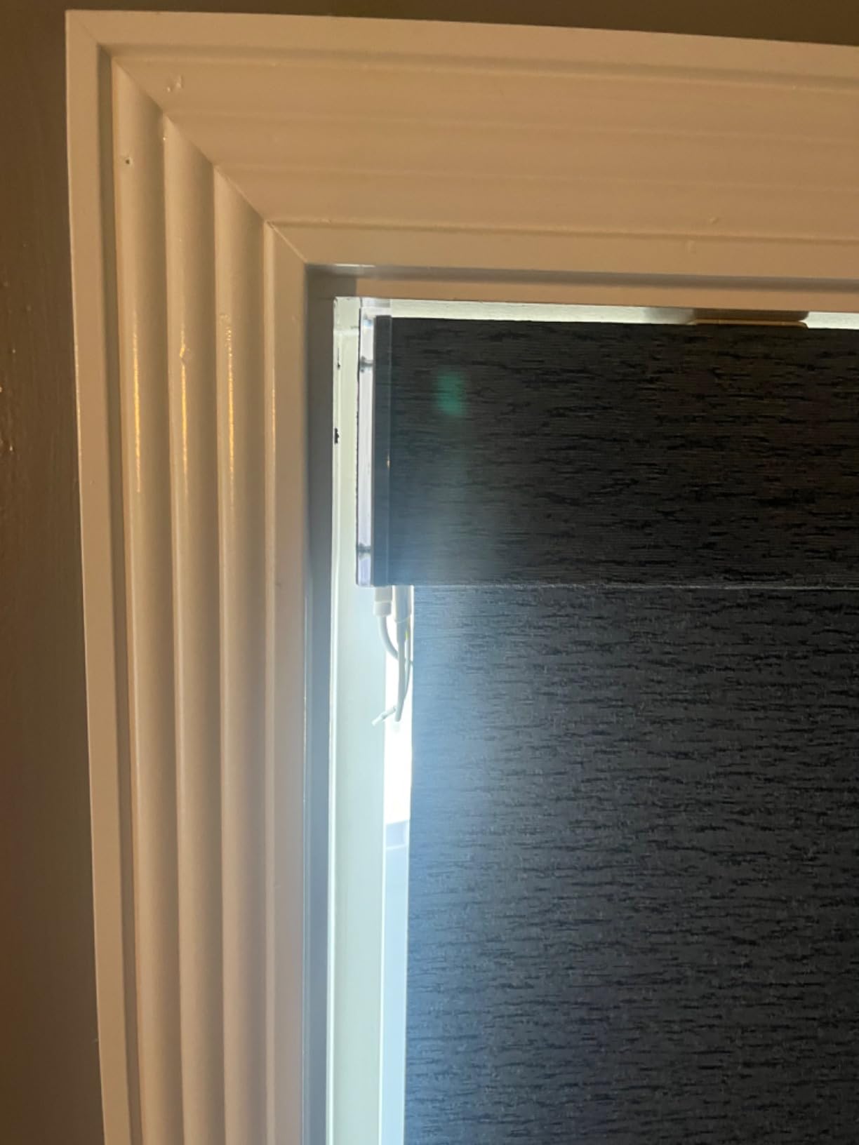 Graywind Motorized Blackout Roller Shade Work with Alexa Google, Rechargeable Smart Blinds Remote Control for Indoor Window Shades customer photo 2