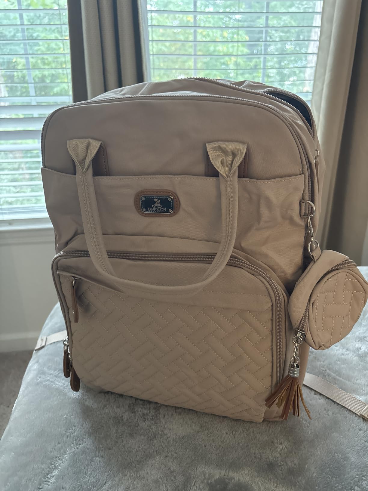 Dikaslon Diaper Bag Backpack with Portable Changing Pad, Baby Essentials | Waterproof Large Baby Bags Travel Baby Diaper Bags for Boys Girls Moms Dads, Baby Shower Gifts Newborn Essentials Must Haves customer photo 1