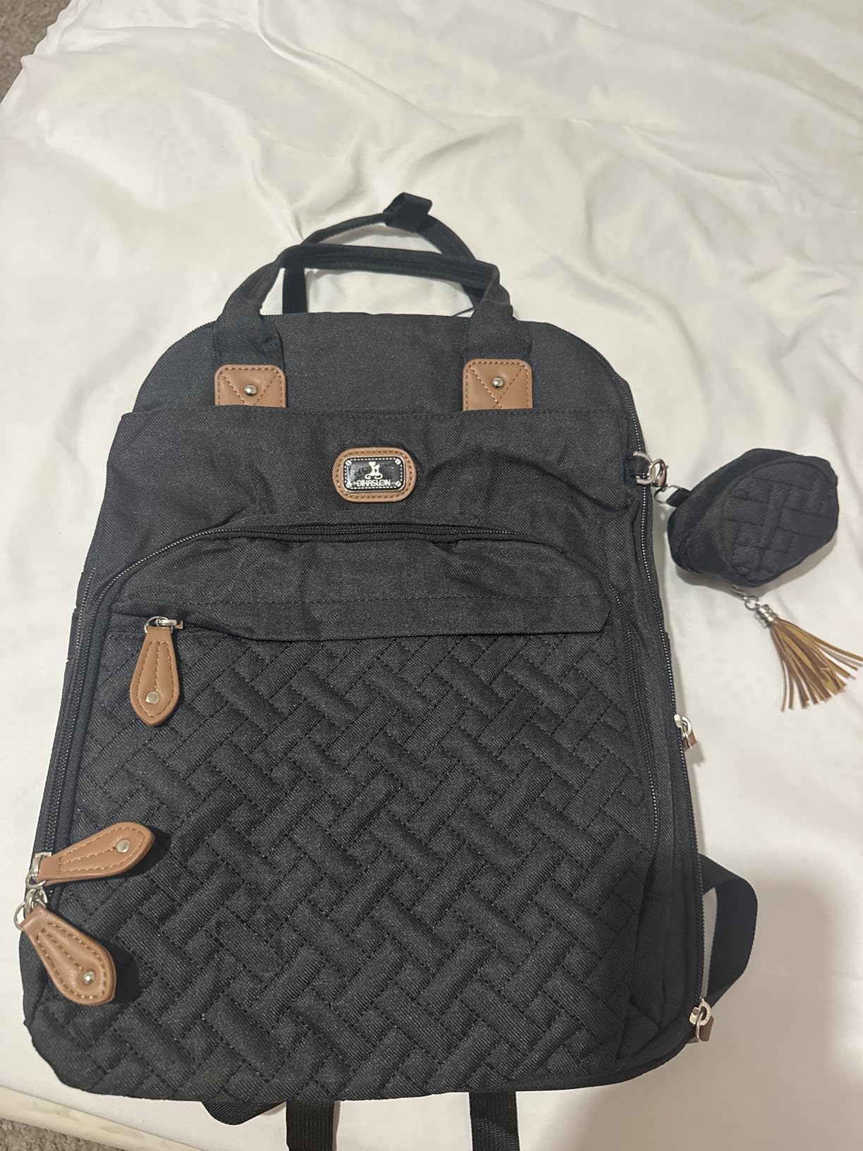 Dikaslon Diaper Bag Backpack with Portable Changing Pad, Baby Essentials | Waterproof Large Baby Bags Travel Baby Diaper Bags for Boys Girls Moms Dads, Baby Shower Gifts Newborn Essentials Must Haves customer photo 2