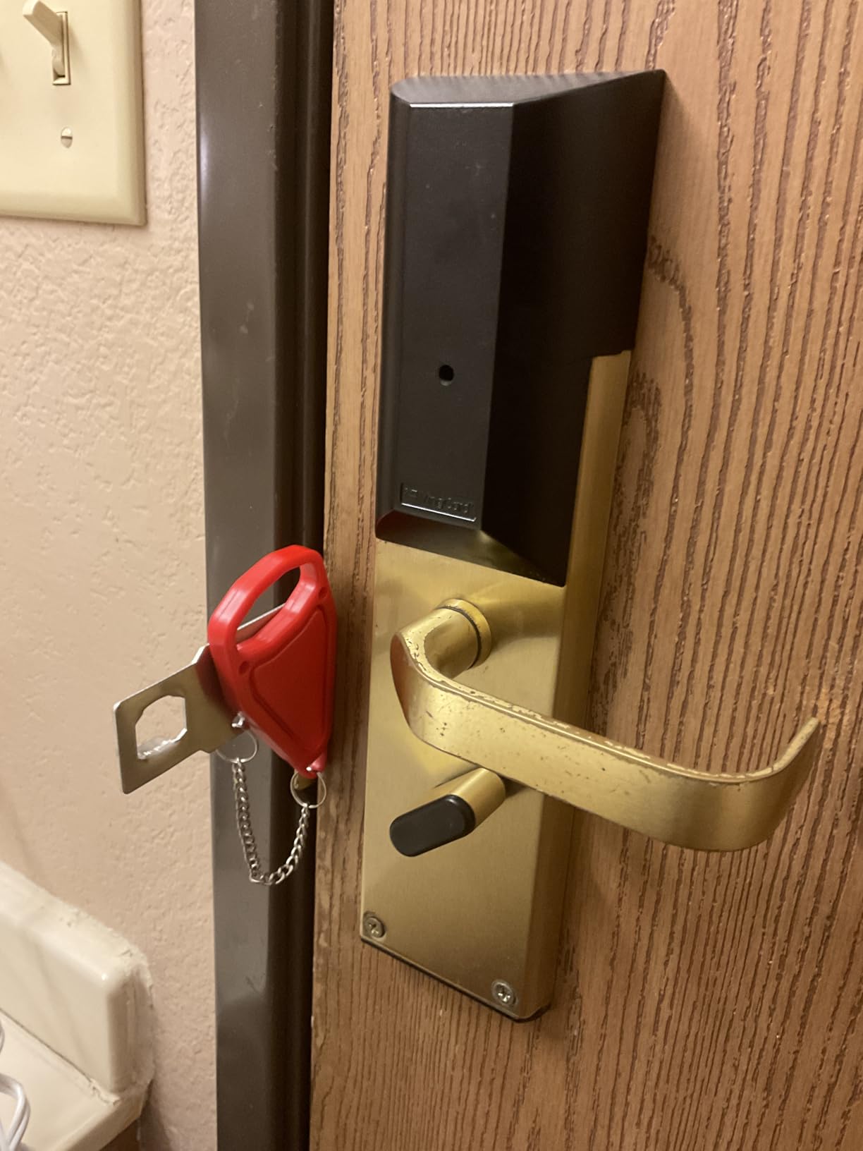AceMining Portable Door Lock, Hotel Travel Door Lock Security for Home | Hotel Safety Device for Door Security, Portable Lock for Hotel Room, Apartment, College Dorm and Travel customer photo 2