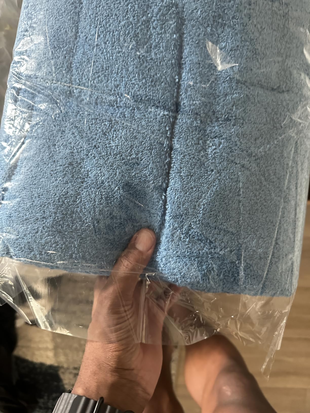 Tens Towels Pack of 4 Extra Large Bath Towels 30 x 60 Inches, 100% Cotton, Larger & Lighter Weight, Quicker to Dry, Super Soft and Absorbent, Perfect for Bathroom, Dark Grey customer photo 1