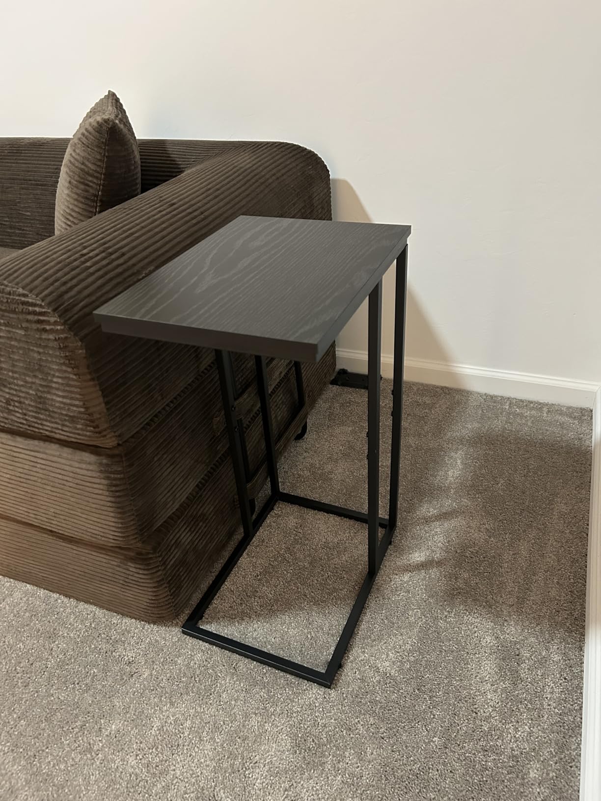 WLIVE C Shaped End Table, Small Side Tables for Sofa and Bed, Couch Table that Slides Under for Living Room, Bedroom, Home Office, Small Spaces customer photo 2