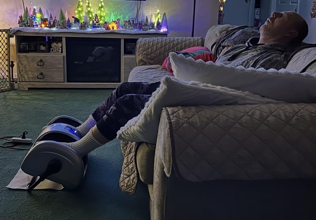 Best Choice Products Shiatsu Foot Massager with Heat for Plantar Fasciitis & Neuropathy, Kneading Foot & Calf Massager with Remote, 360° Adjustable Handle, Rolling & Compression Massage - Black customer photo 2