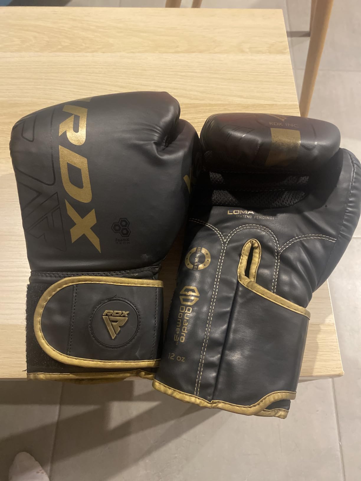 RDX Boxing Gloves, Pro Training Sparring, Maya Hide Leather, Muay Thai MMA Kickboxing customer photo 1