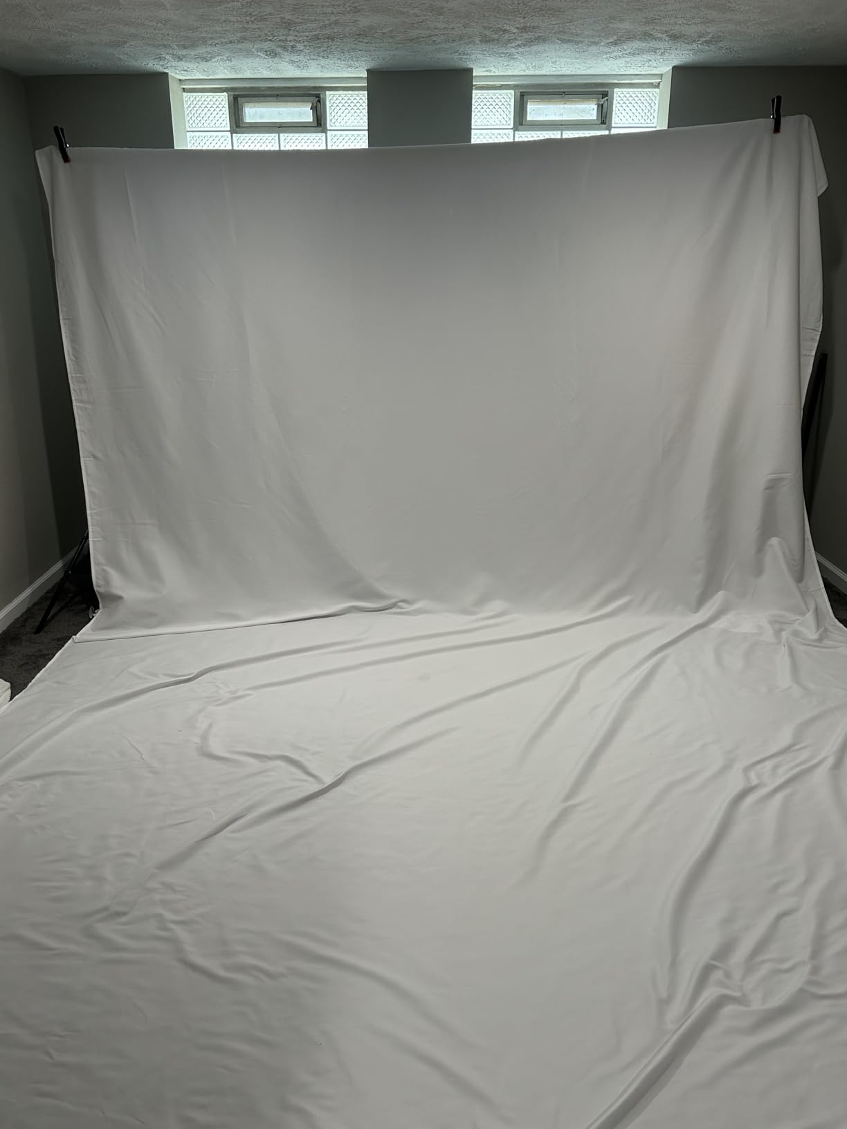 HEMMOTOP White Photo Backdrop, 10x20 ft Large Photography Screen Backdrops | Polyester Fabric Cloth, Non Reflective, Seamless, Ideal for Photoshoot, Video Recording, Studio, Birthday, Wedding Party customer photo 1