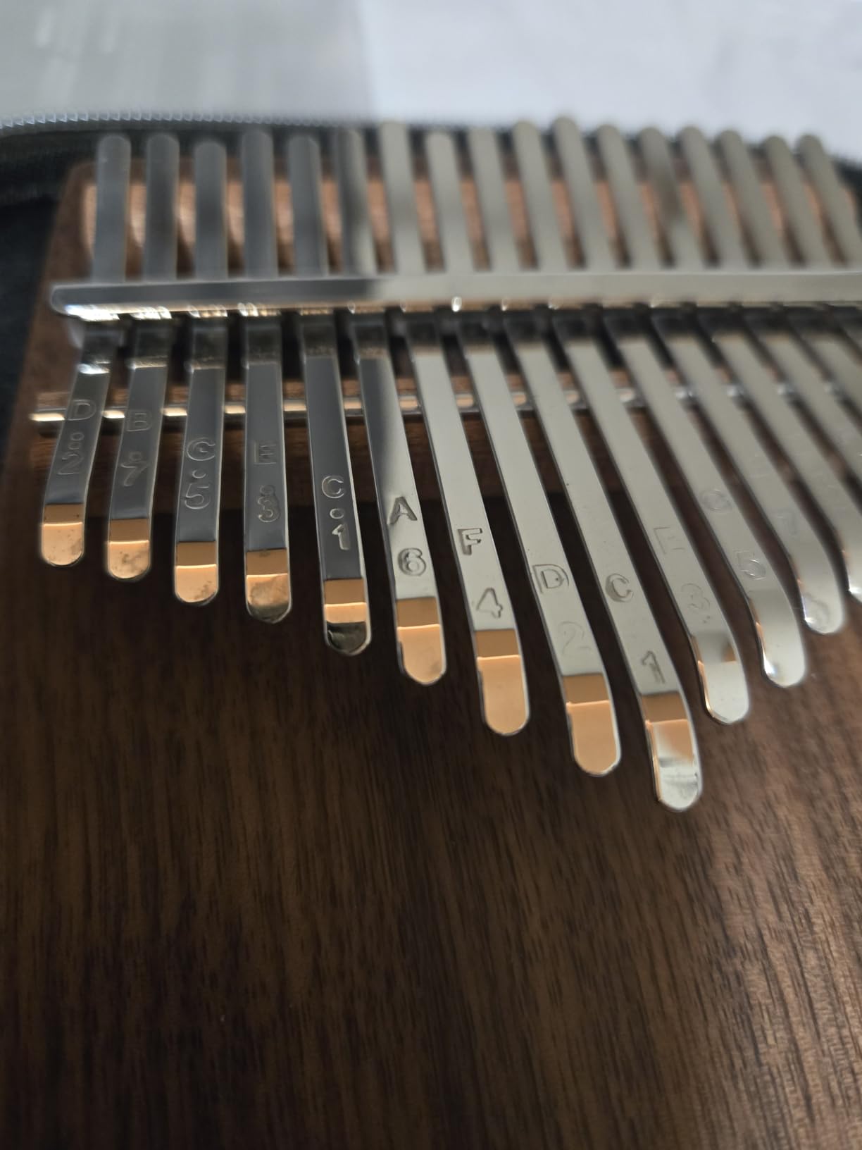 Hluru Kalimba 17 Keys | Black Walnut Sloped Flat board Thumb Piano Instrument | Class A Calimba with Carry Box Birthday Present Gifts customer photo 2