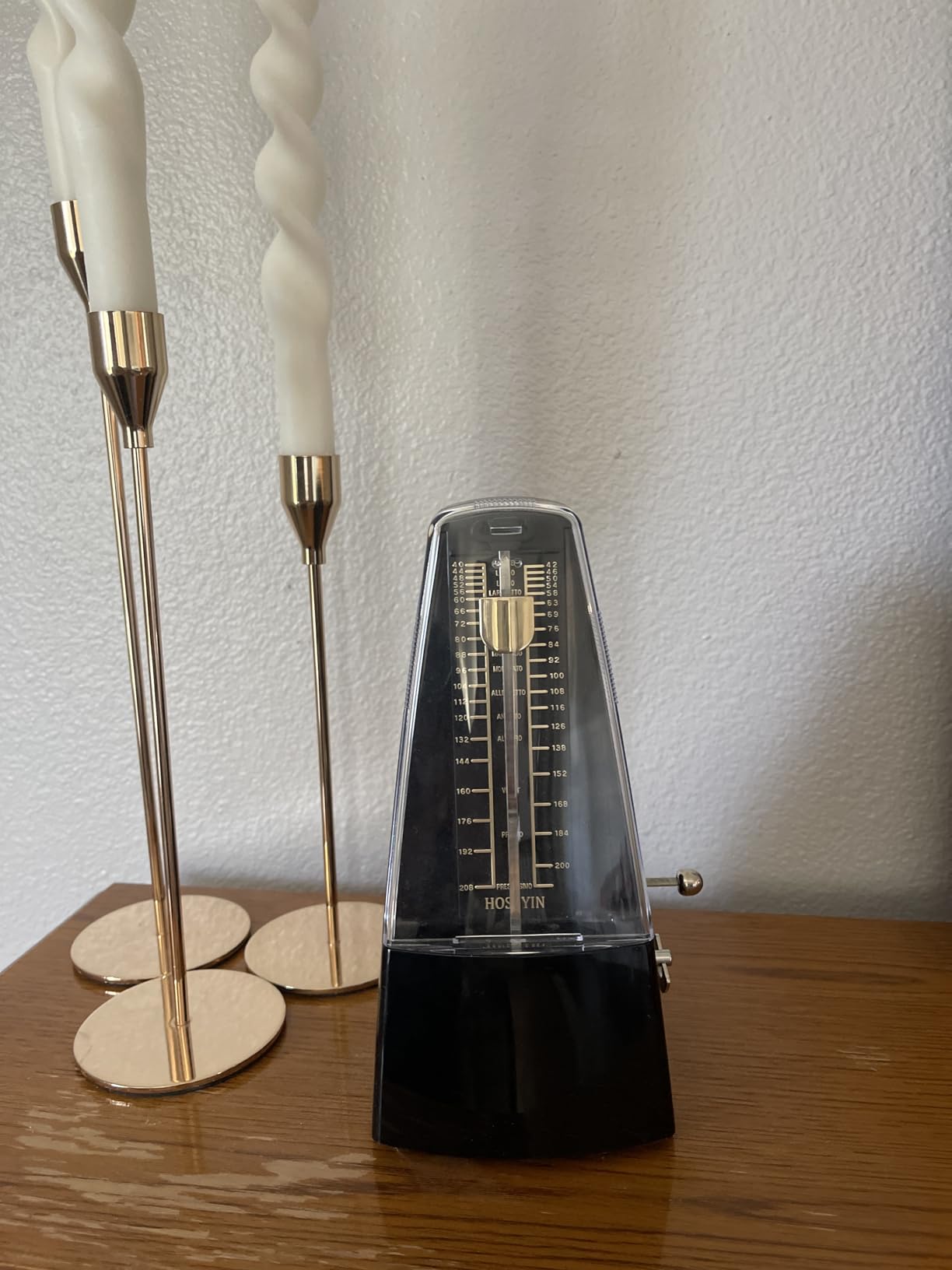 Mechanical Metronome, Universal Metronome for Piano, Guitar, Violin, Drums and Other Instruments (Standard, Black) customer photo 2
