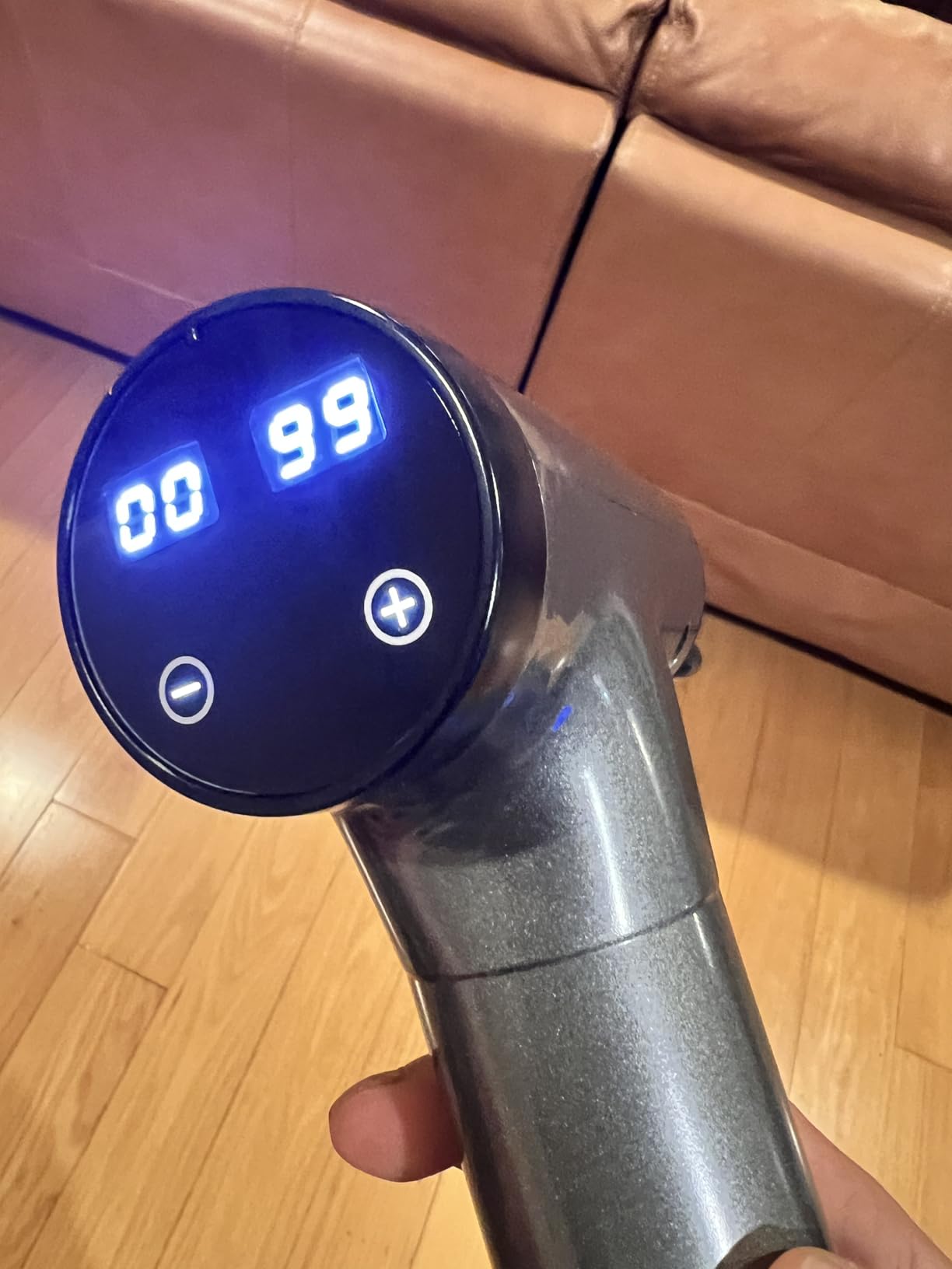 OLsky Massage Gun Deep Tissue 30 Speeds 9 Attachments Handheld (Grey) | Electric Muscle Massager, High-intensity Percussion, Massage Device for Pain Relief, Quiet and Powerful, Ideal for Recovery customer photo 1
