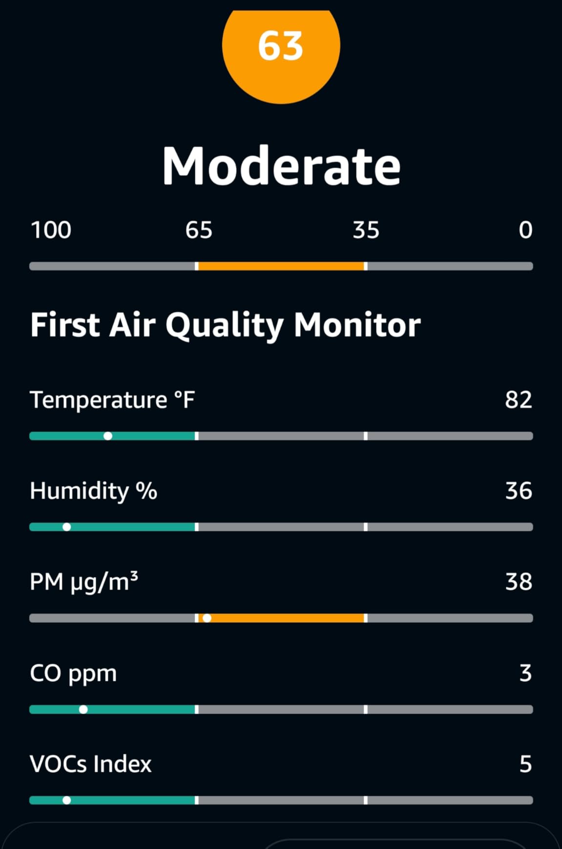 Amazon Smart Air Quality Monitor - Know your air, Works with Alexa customer photo 1