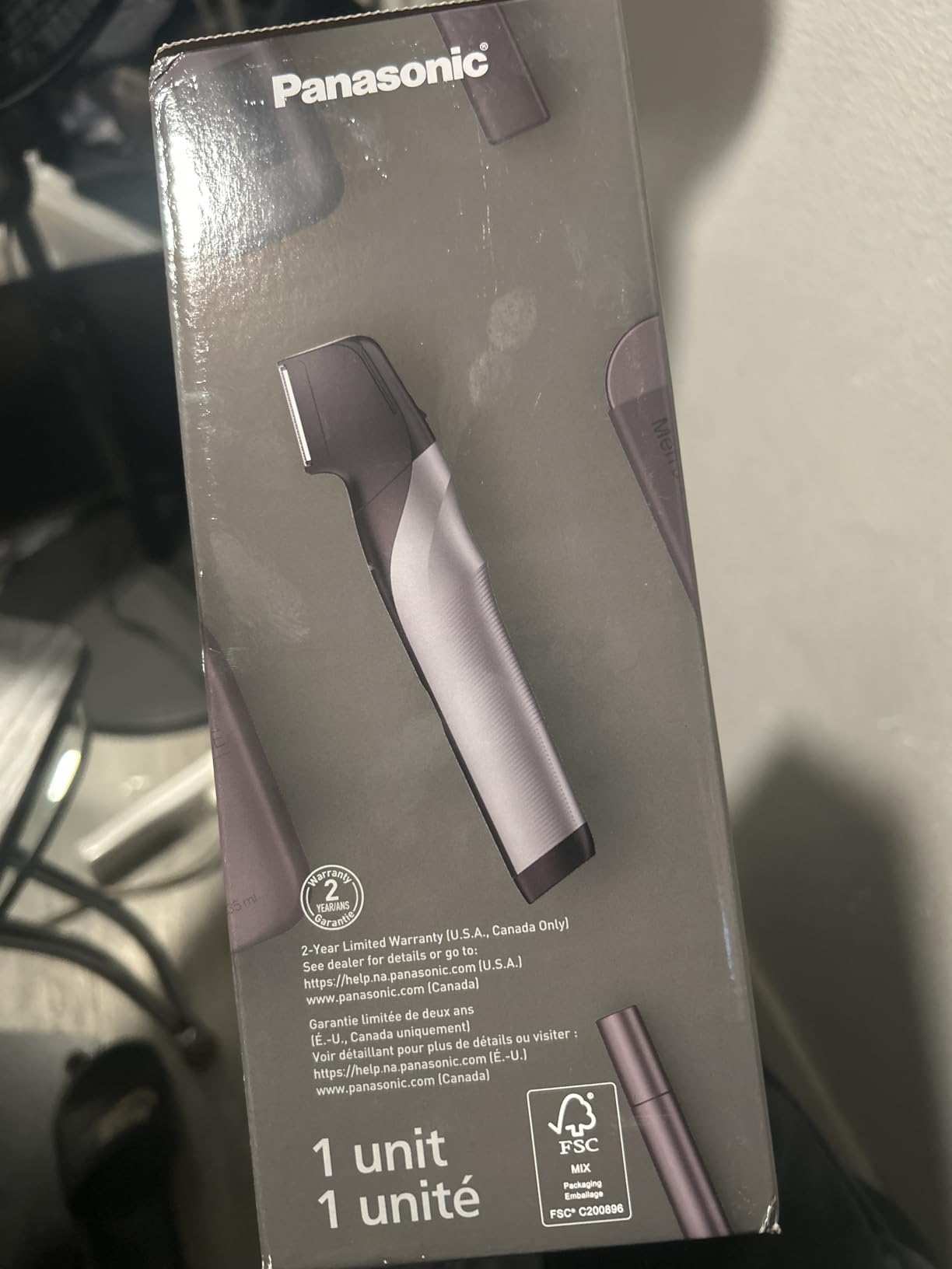 Panasonic Body Groomer for Men & Women, Unisex Wet/Dry Cordless Electric Body Hair Trimmer for Men & Women w/ 2 Comb Attachments, Multi-Directional Shaving in Sensitive Areas - ER-GK80-S (Black) customer photo 1