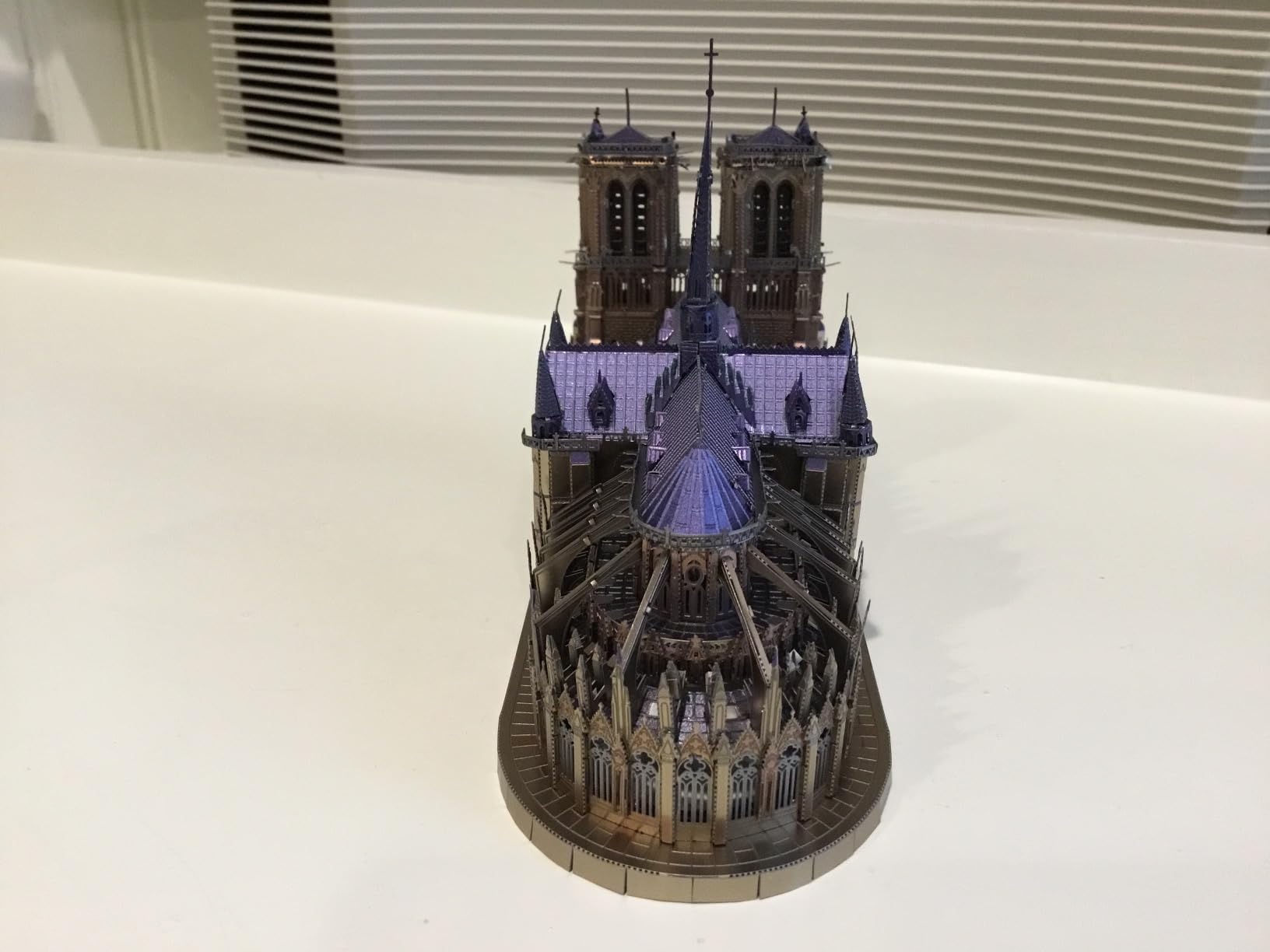 Piececool 3D Metal Puzzles for Adults and Teens, Notre Dame De Paris Church Metal Model Kit, Challenge French Cathedral Brain Teaser Architecture Building Blocks Puzzle, 382 Pcs customer photo 1