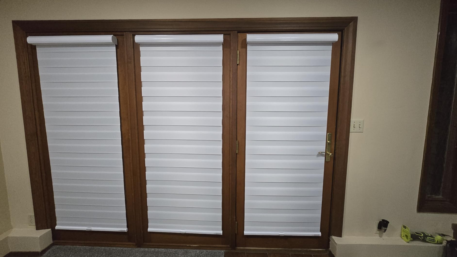 Persilux Cordless Zebra Blinds for Windows Free-Stop Roller Windows Shades (24