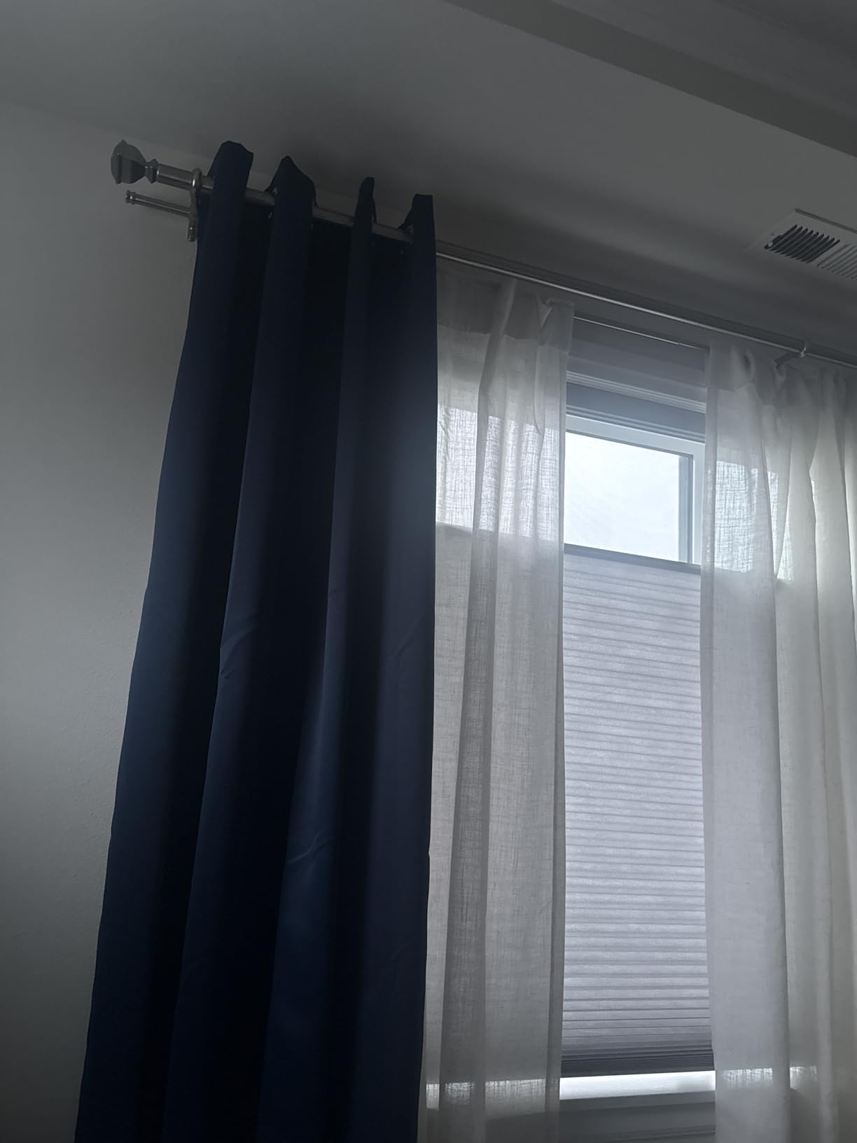 Joydeco Blackout Curtains for Bedroom 84 Inch - Black Out Curtains with Grommets Thermal Insulated Room Darkening Light Blocking, Noise Reducing & Wrinkle-Free Drapes for Living Room Windows, 2 Panels customer photo 1