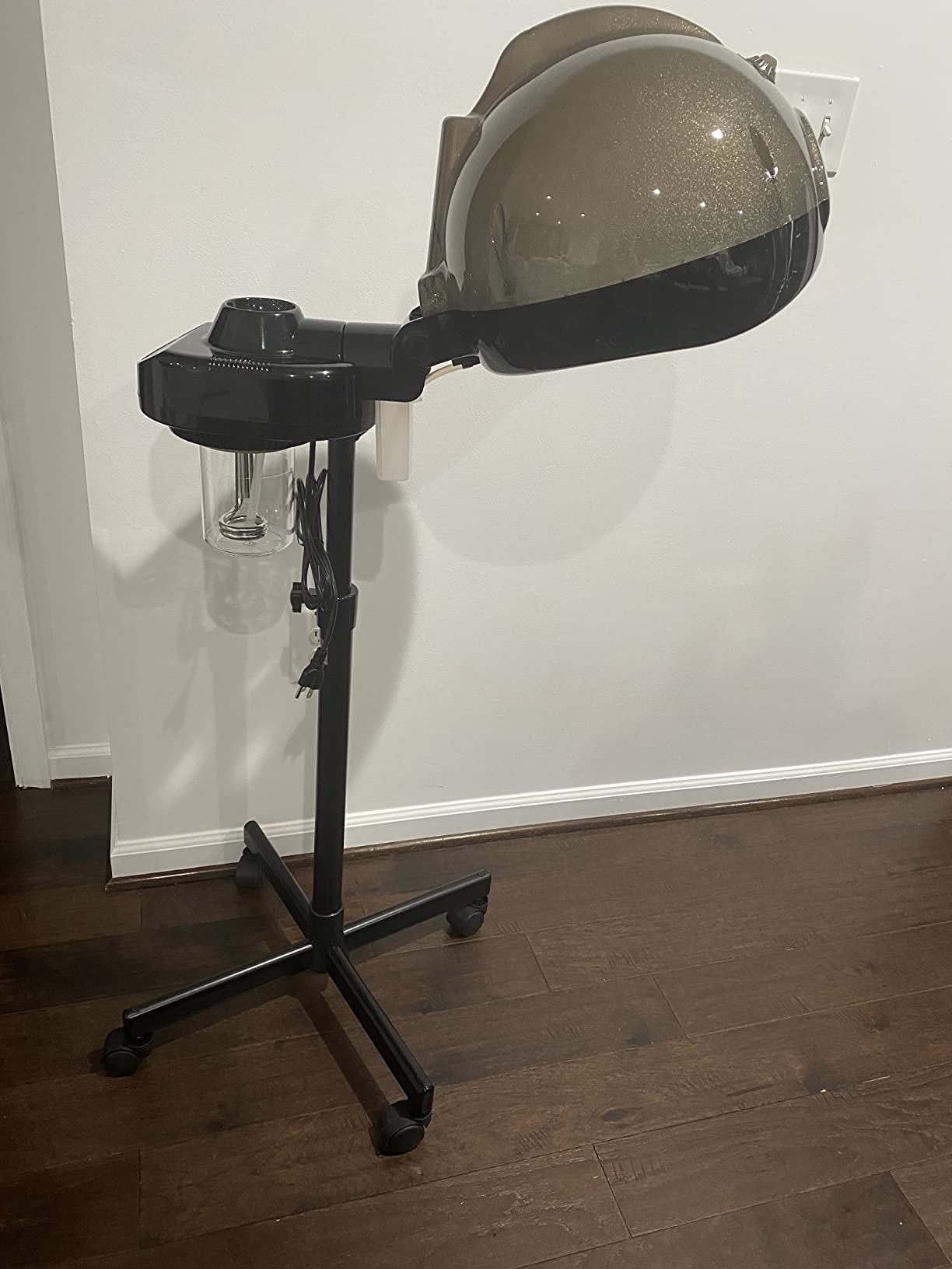 TASALON Professional Standing Hooded Hair Steamer | Heated micro mist for deep conditioning, hydrates dry natural & dyed hair, perfect for spa and home use customer photo 2
