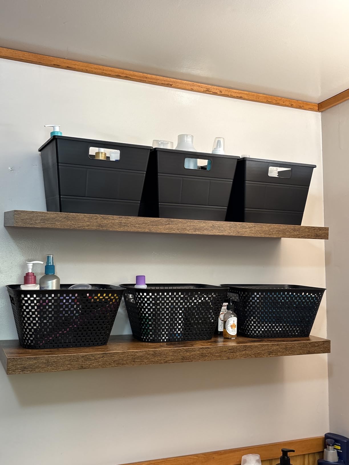 QEEIG Bathroom Floating Shelves for Wall - 15.7