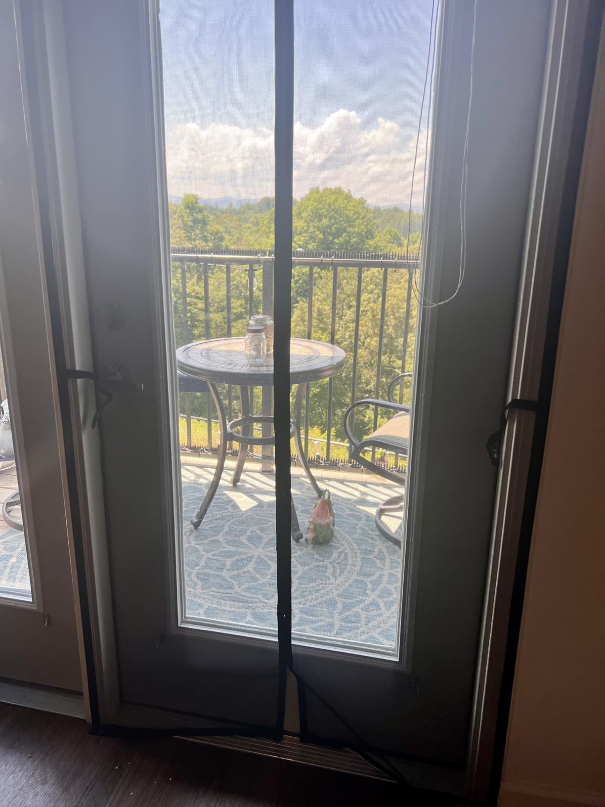 Flux Phenom Heavy Duty Fiberglass Magnetic Screen Door 38 x 82 Inch - Bugs Out, Breeze in - 9min Install Auto-Sealing Double Stitched Mesh, 52 Magnets, Hands Free for Patio Doors, Pet & Kid Friendly customer photo 1