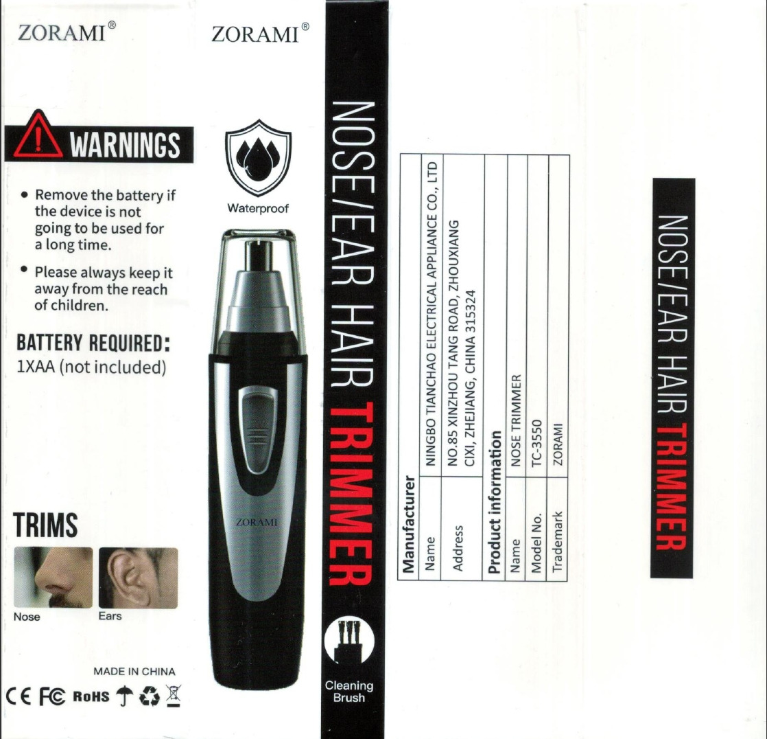 Ear and Nose Hair Trimmer Clipper - 2026 Professional Painless Eyebrow & Facial Hair Trimmer for Men Women, Battery-Operated Trimmer with IPX7 Waterproof, Dual Edge Blades for Easy Cleansing (Black) customer photo 2