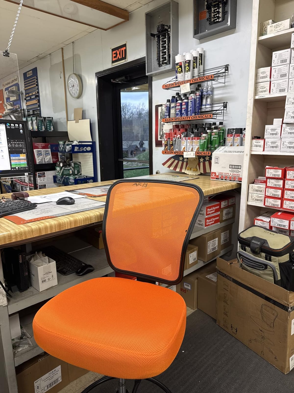 Armless Drafting Chair Tall Office Chair Adjustable Height High Back Ergonomic Desk Chair Drafting Stool Rolling Bar Stools Chairs with Footrest and Wheels customer photo 2