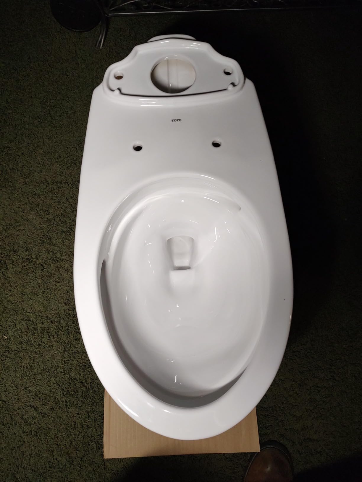 TOTO Drake Transitional Two-Piece Elongated 1.28 GPF Universal Height TORNADO FLUSH Toilet with CEFIONTECT, Cotton White - CST786CEFG#01 customer photo 1